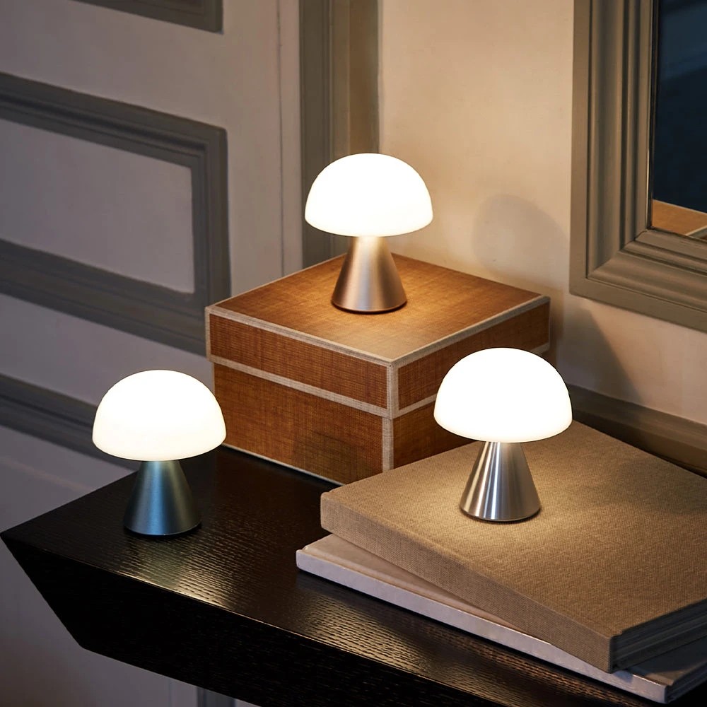 4 Lexon Mina M Medium Portable Led Lamp - Alu Polish - Metallic, 4 of 5