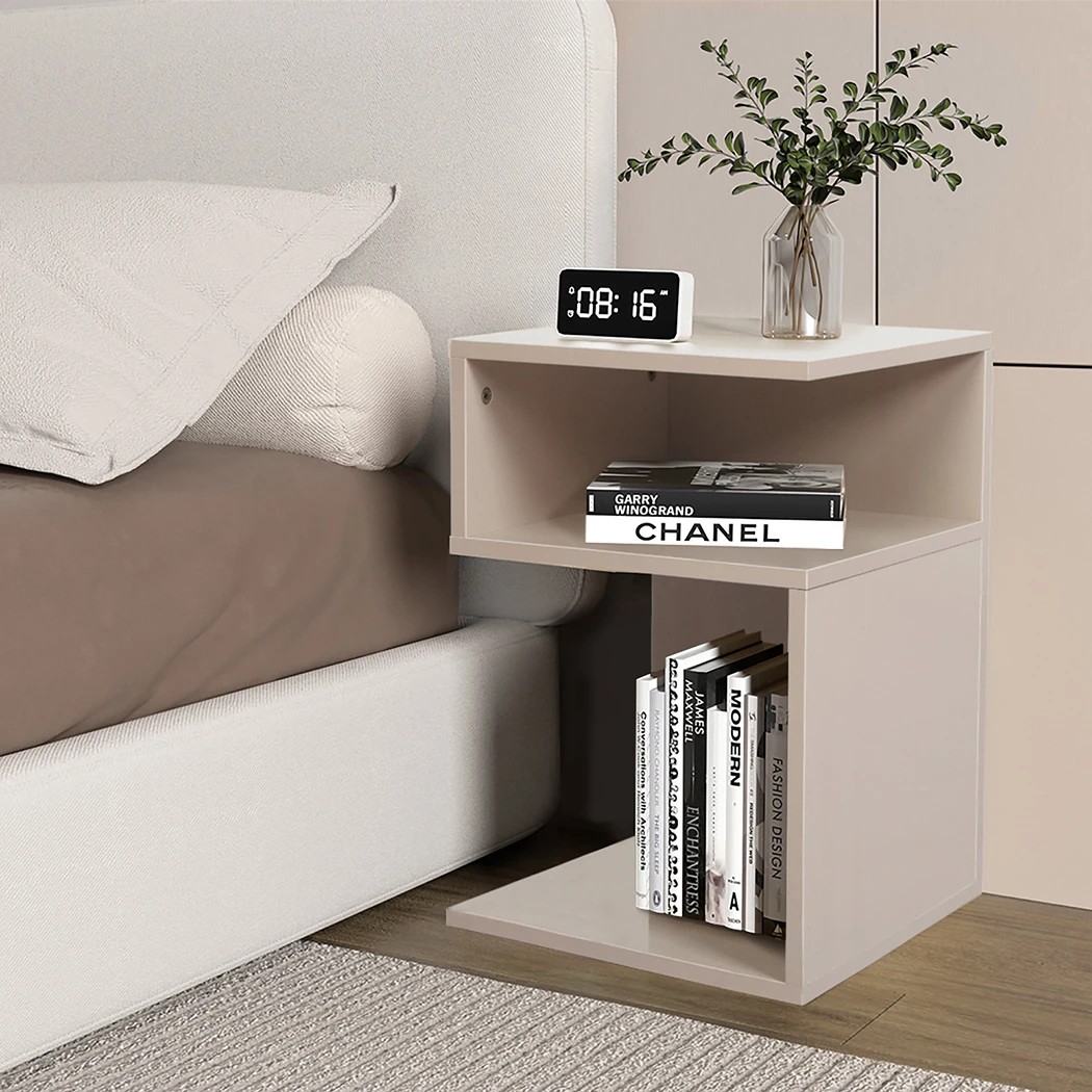 8 Levede Bedside Tables Drawers Side Table Wood Nightstand Storage Cabinet Bedroom, 8 of 9