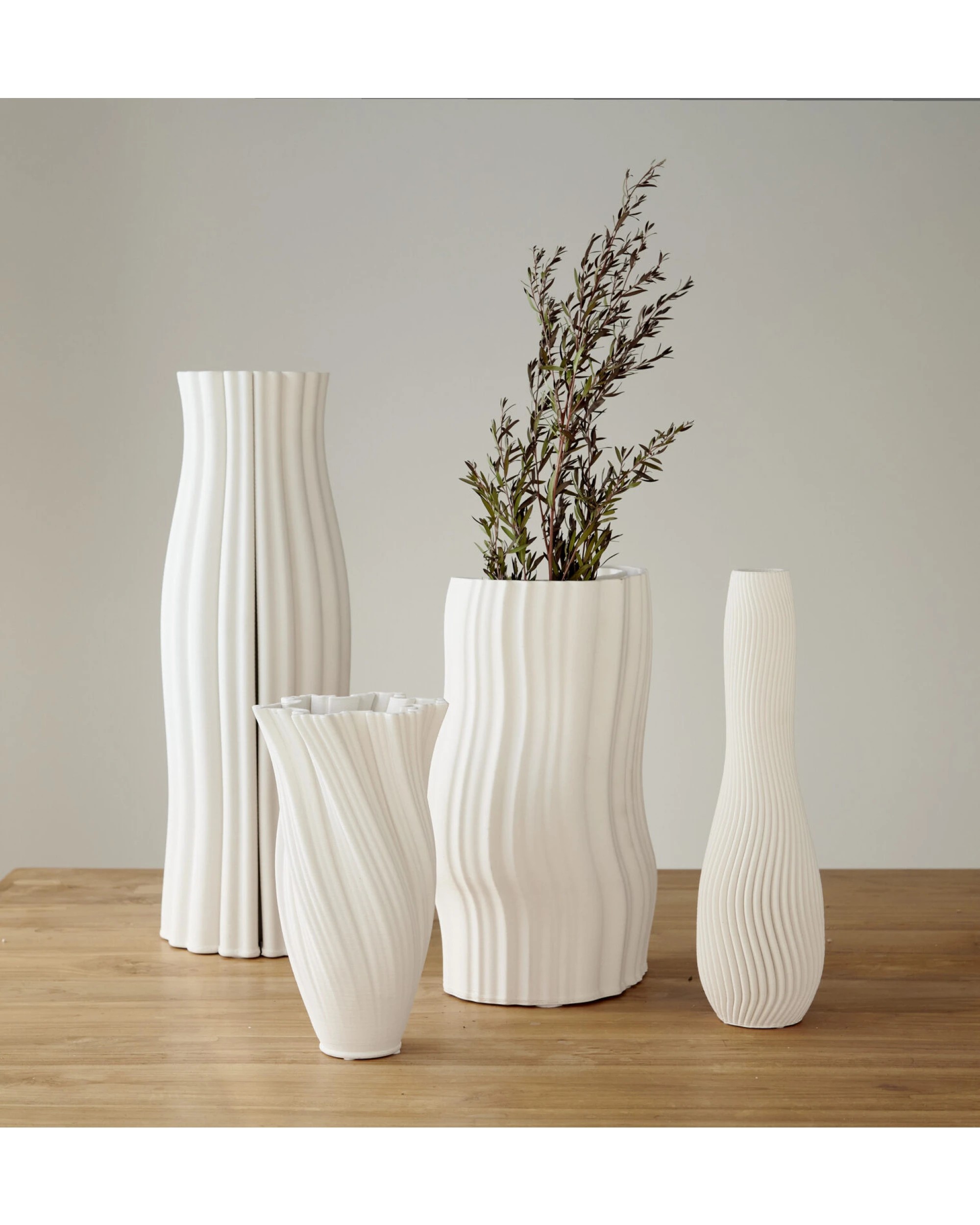 5 One Six Eight London Ivy Vase - 24cm - White, 5 of 5