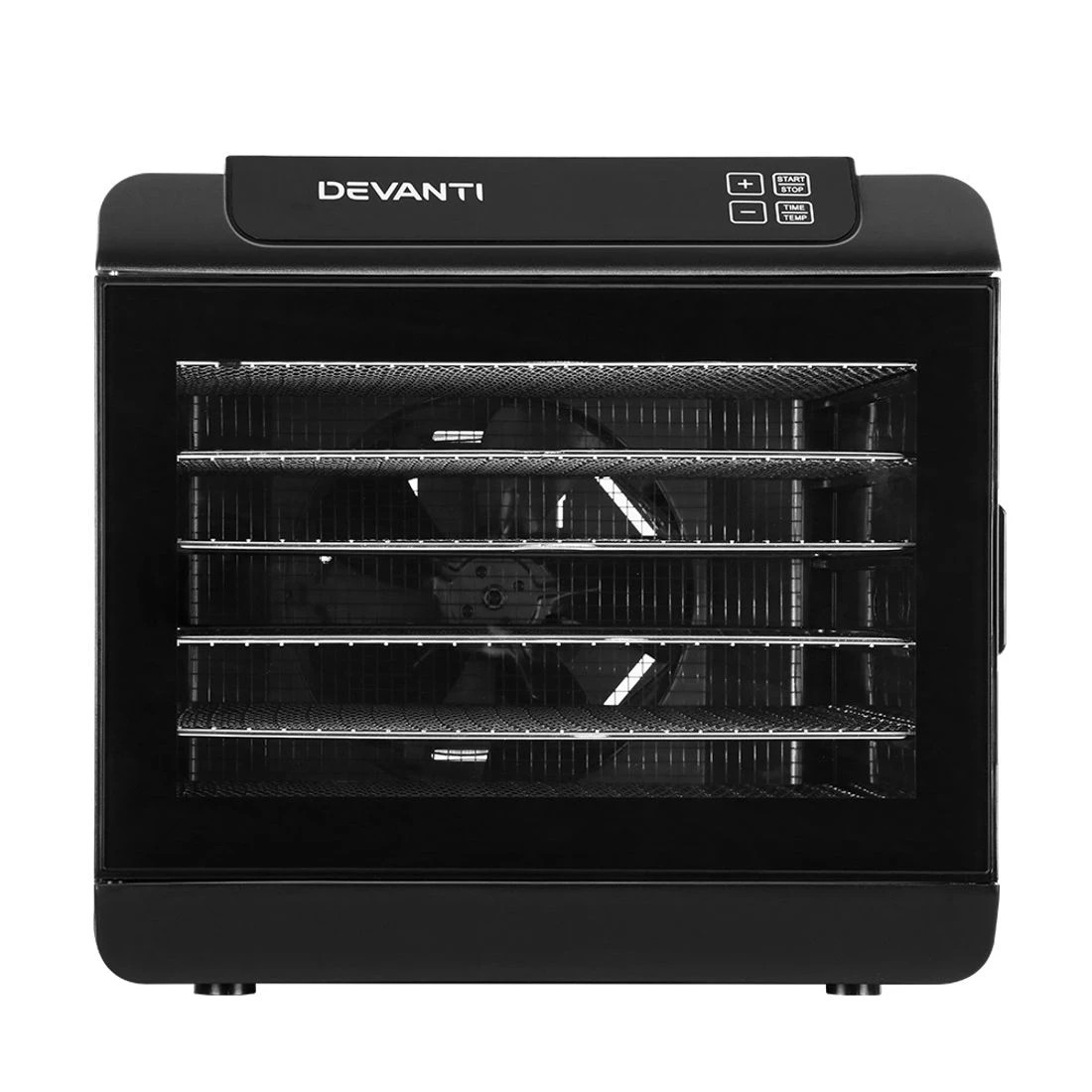 4 Devanti 6 Trays Food Dehydrator Stainless Steel Tray - Black, 4 of 7