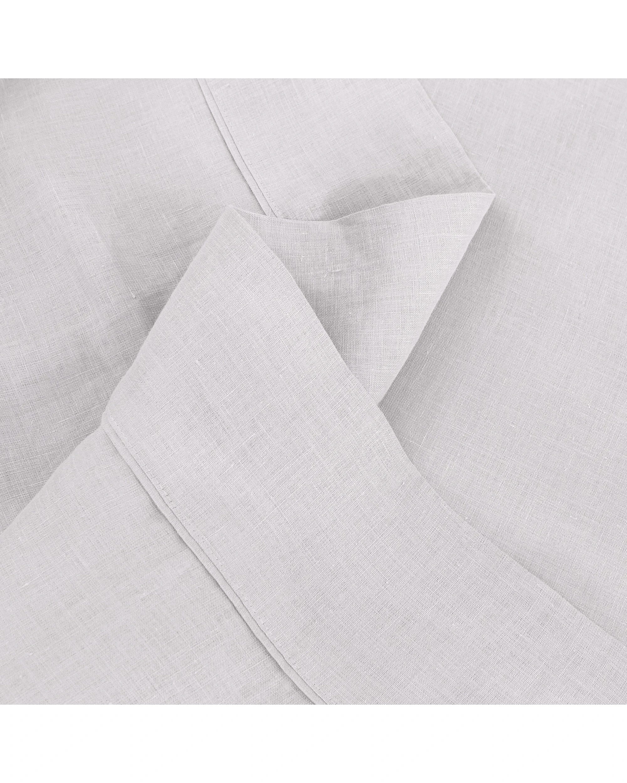 5 Natural Home Vintage Washed 100% Hemp Sheet Set - King Bed - Dove Grey, 5 of 8