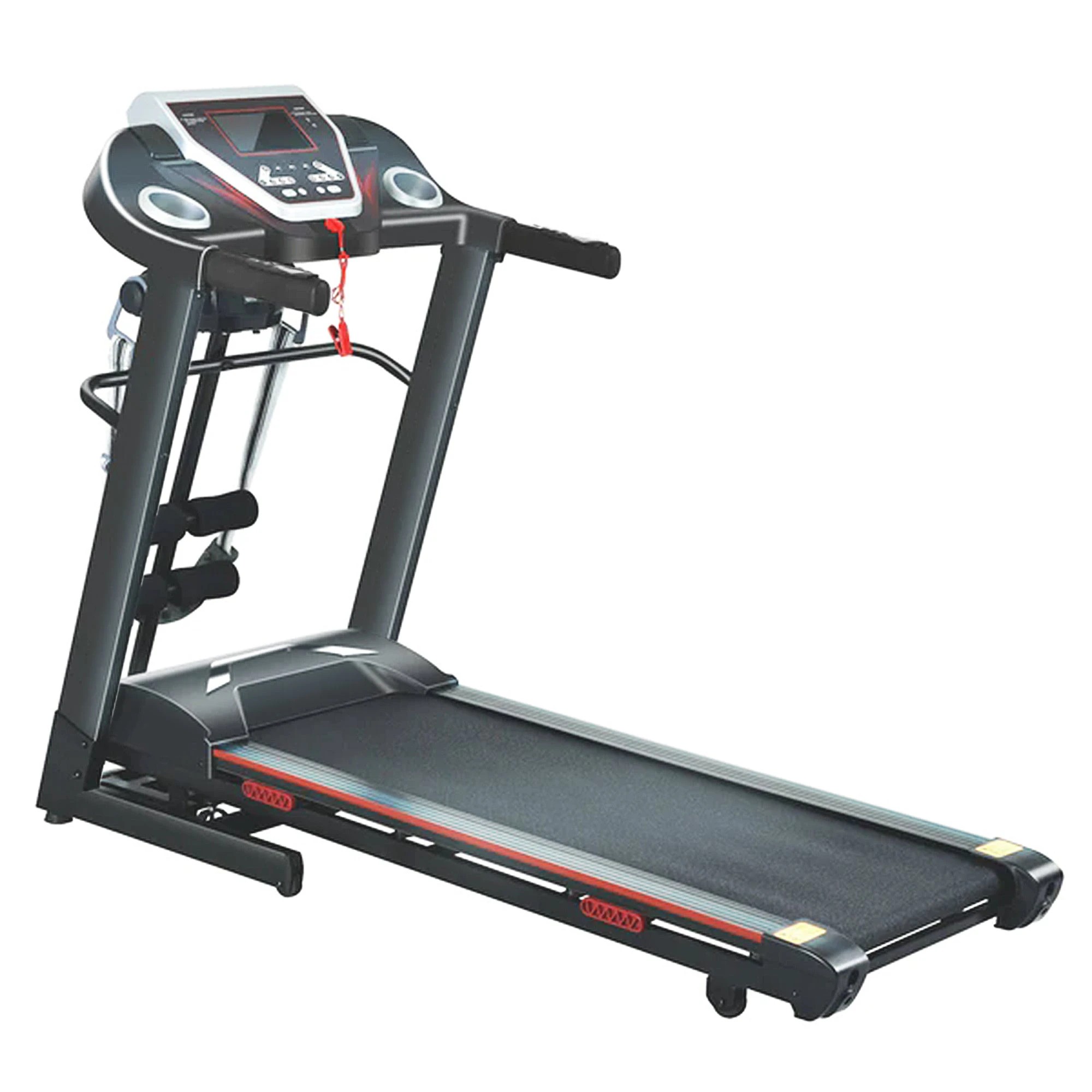 1 Fitness Master Folding Electric Treadmill Auto Incline Lcd Home Gym 14km/h, 1 of 10