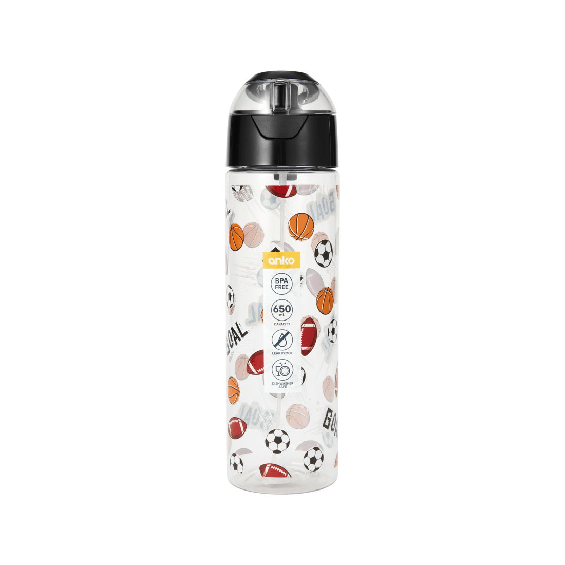 6 650ml Spray Drink Bottle - Sports, 6 of 6