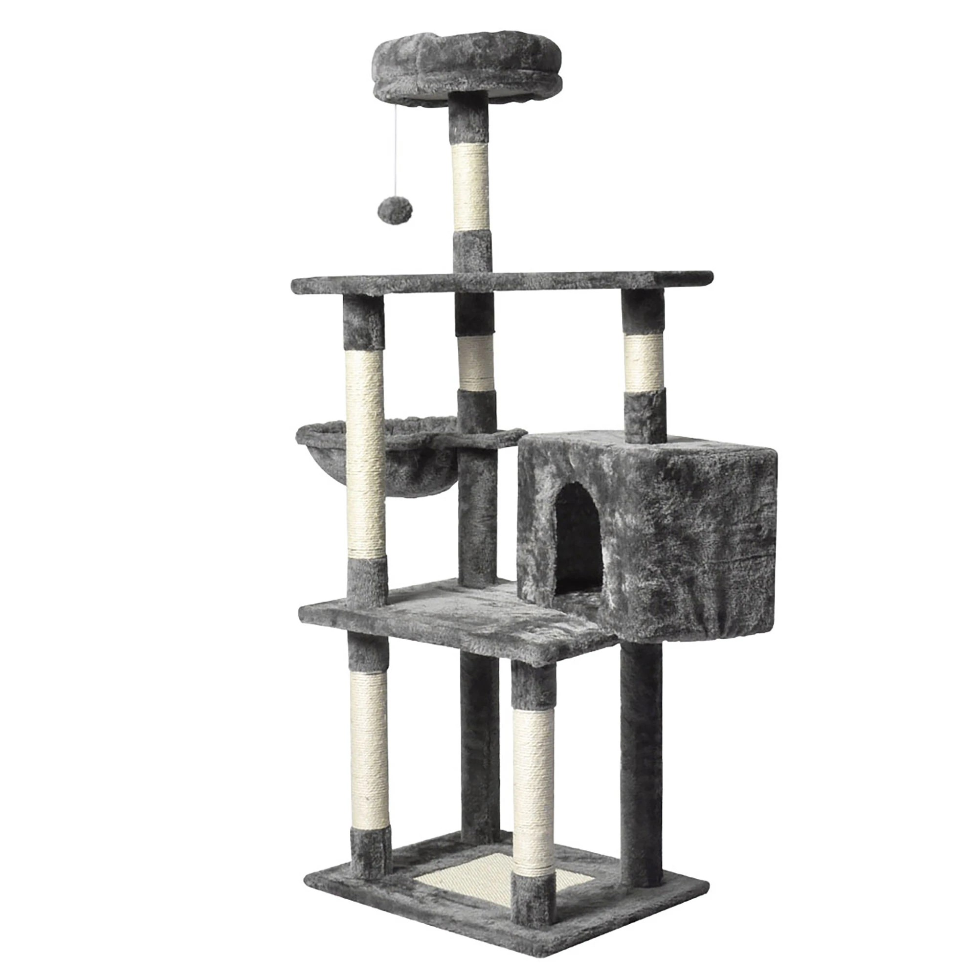 2 Pawz 130cm Cat Tree - Grey, 2 of 6