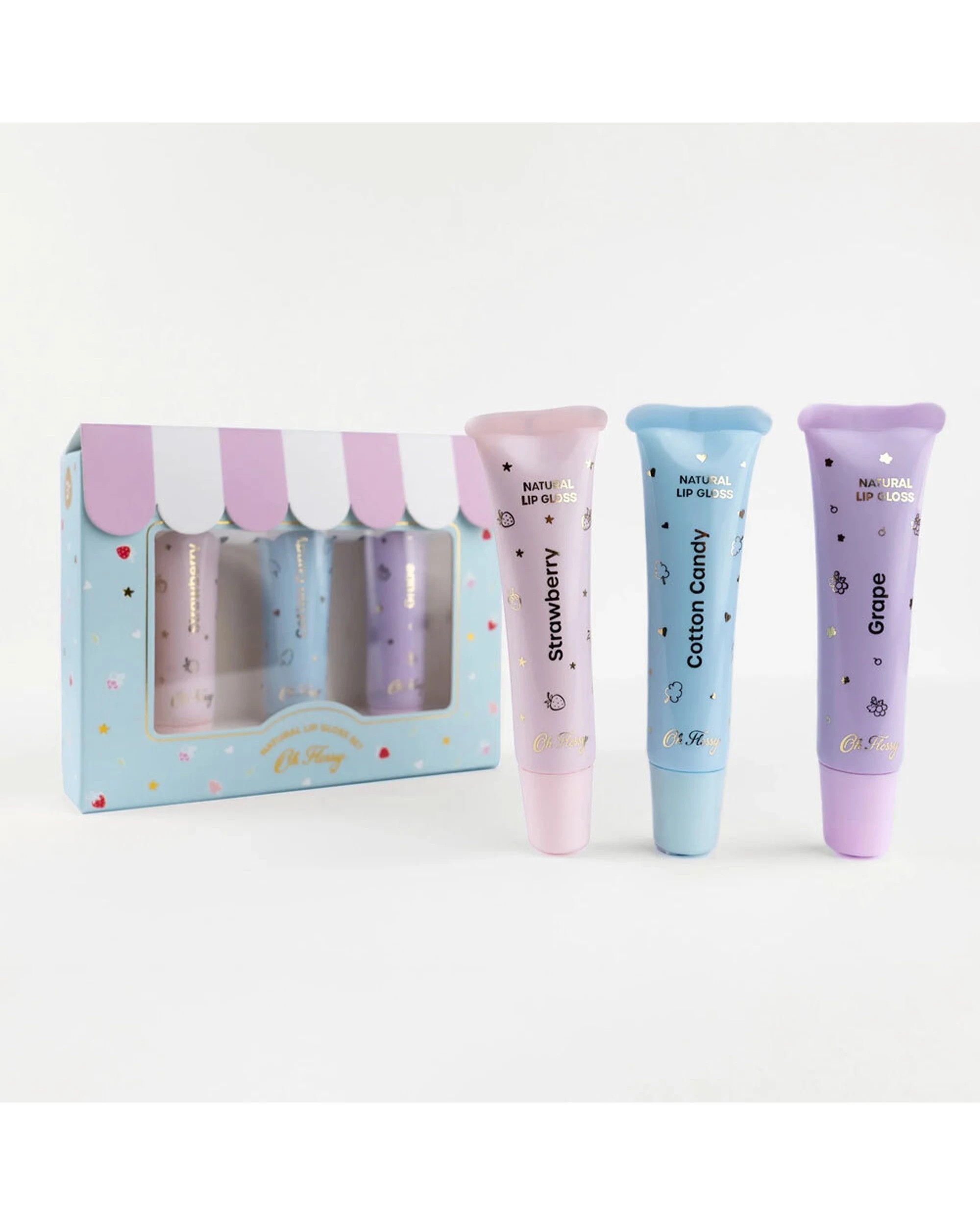 2 OH FLOSSY 3pc Glassy Lip Gloss Glaze Set - Multi, 2 of 8