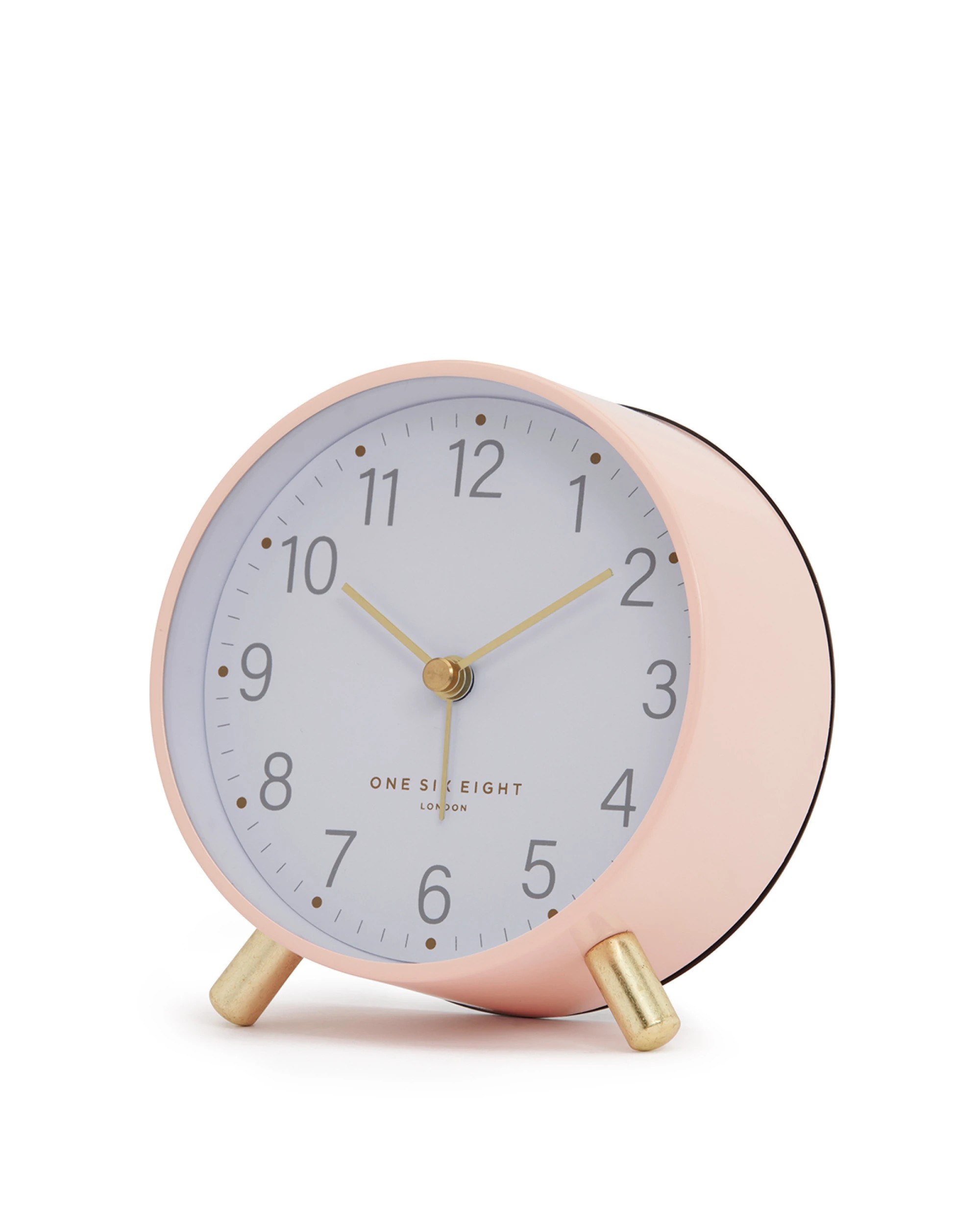 1 One Six Eight London Maisie Silent Alarm Clock - Blush - Pink, 1 of 4