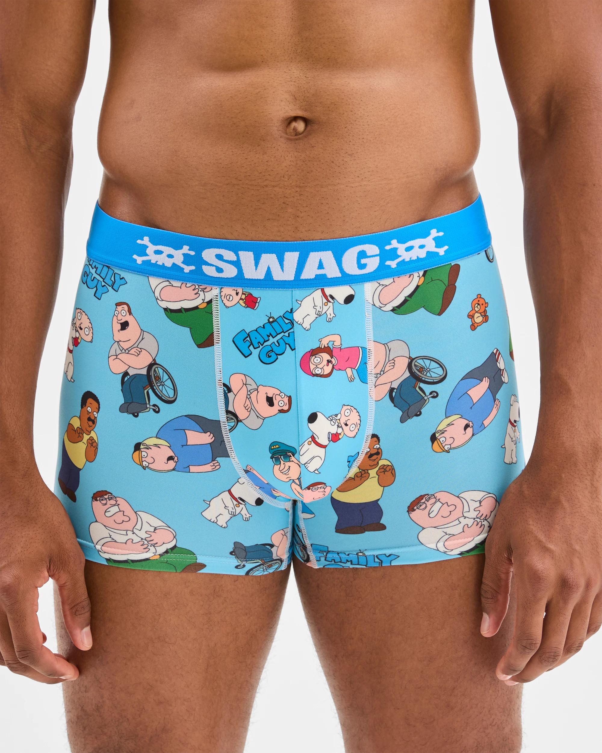 4 Swag Licensed Trunks - Family Guy BLUE, 4 of 4