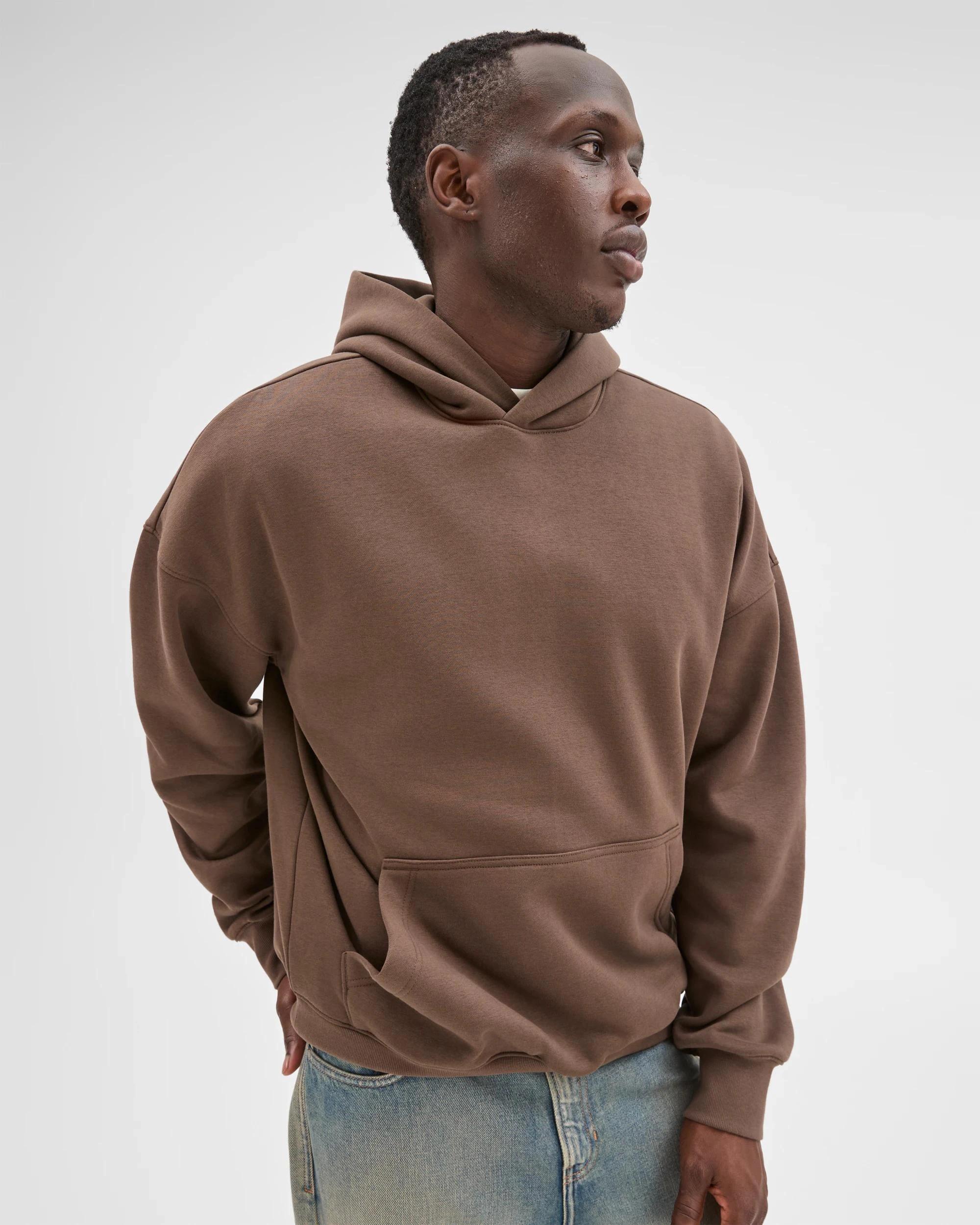 6 Commons Australian Cotton Blend Heavyweight Oversized Hoodie CHOCOLATE, 6 of 6
