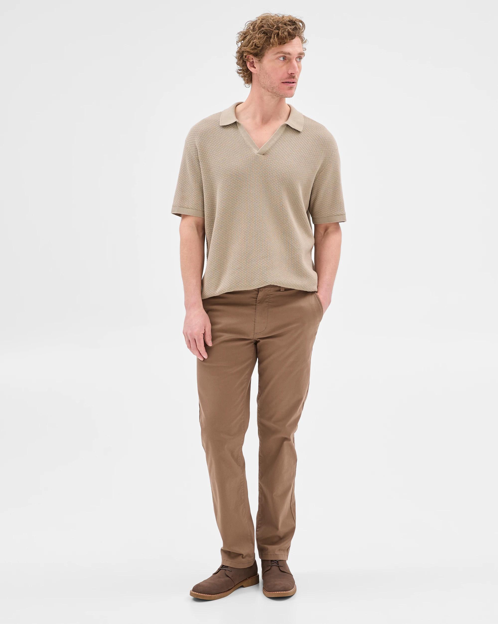 2 Target Australian Cotton Rich Straight Chino Pants SHITAKE, 2 of 9