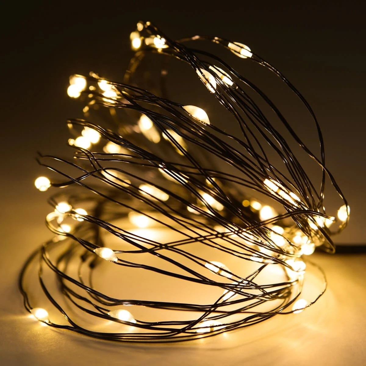 2 Black Wire String Lights, 2 of 8
