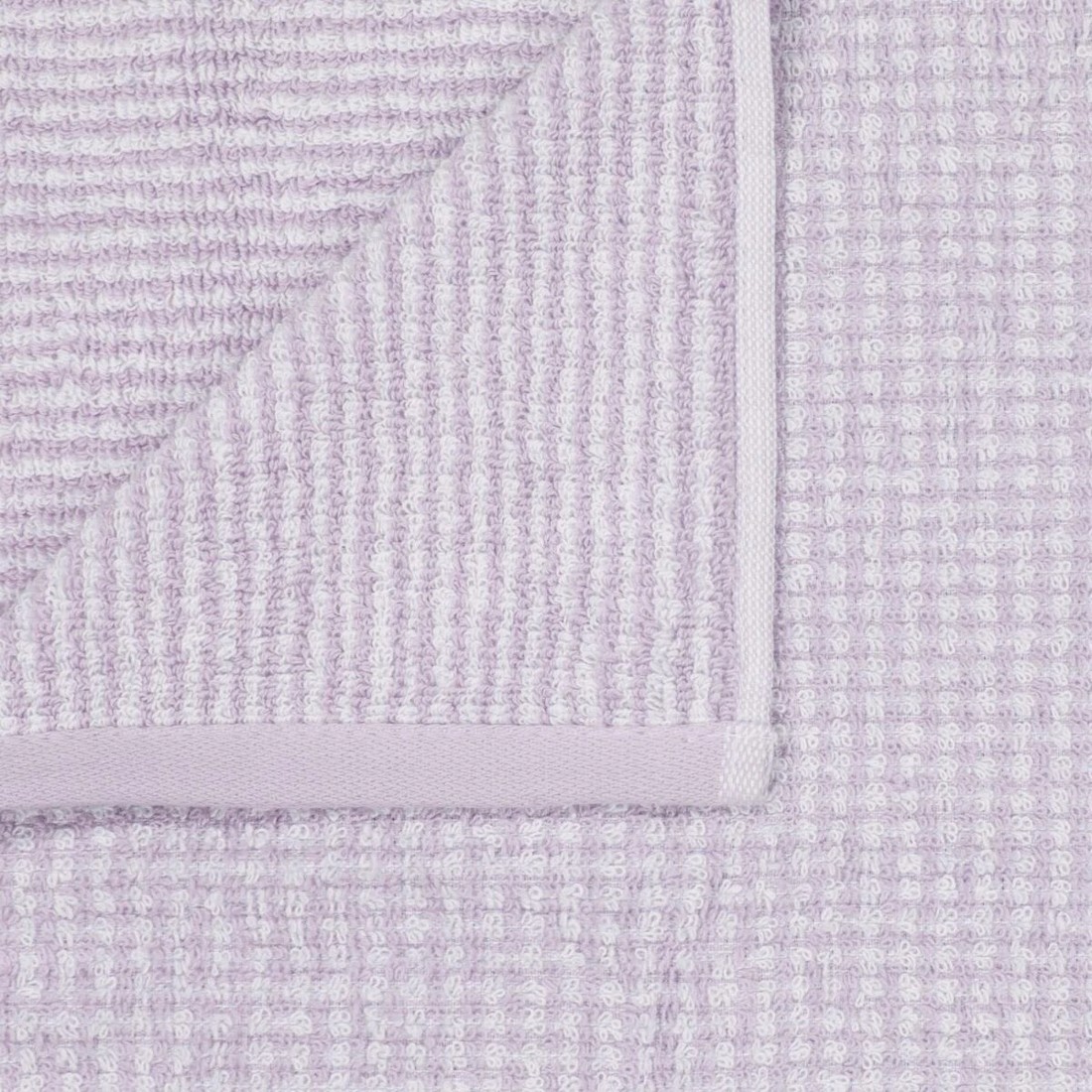 2 Mini Waffle Cotton Hand Towel - Lilac, 2 of 6