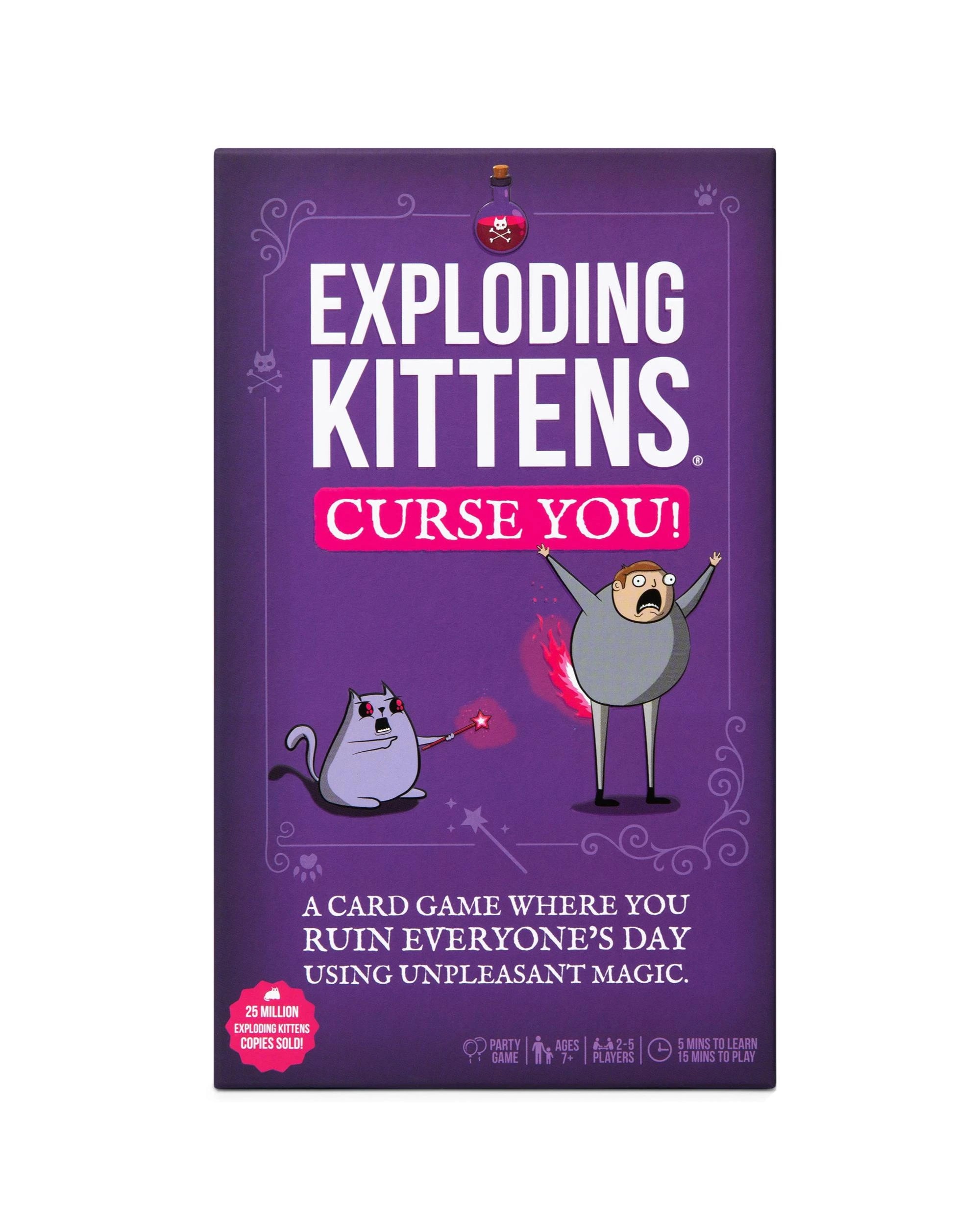 4 Exploding Kittens Curse You! Card Game, 4 of 5