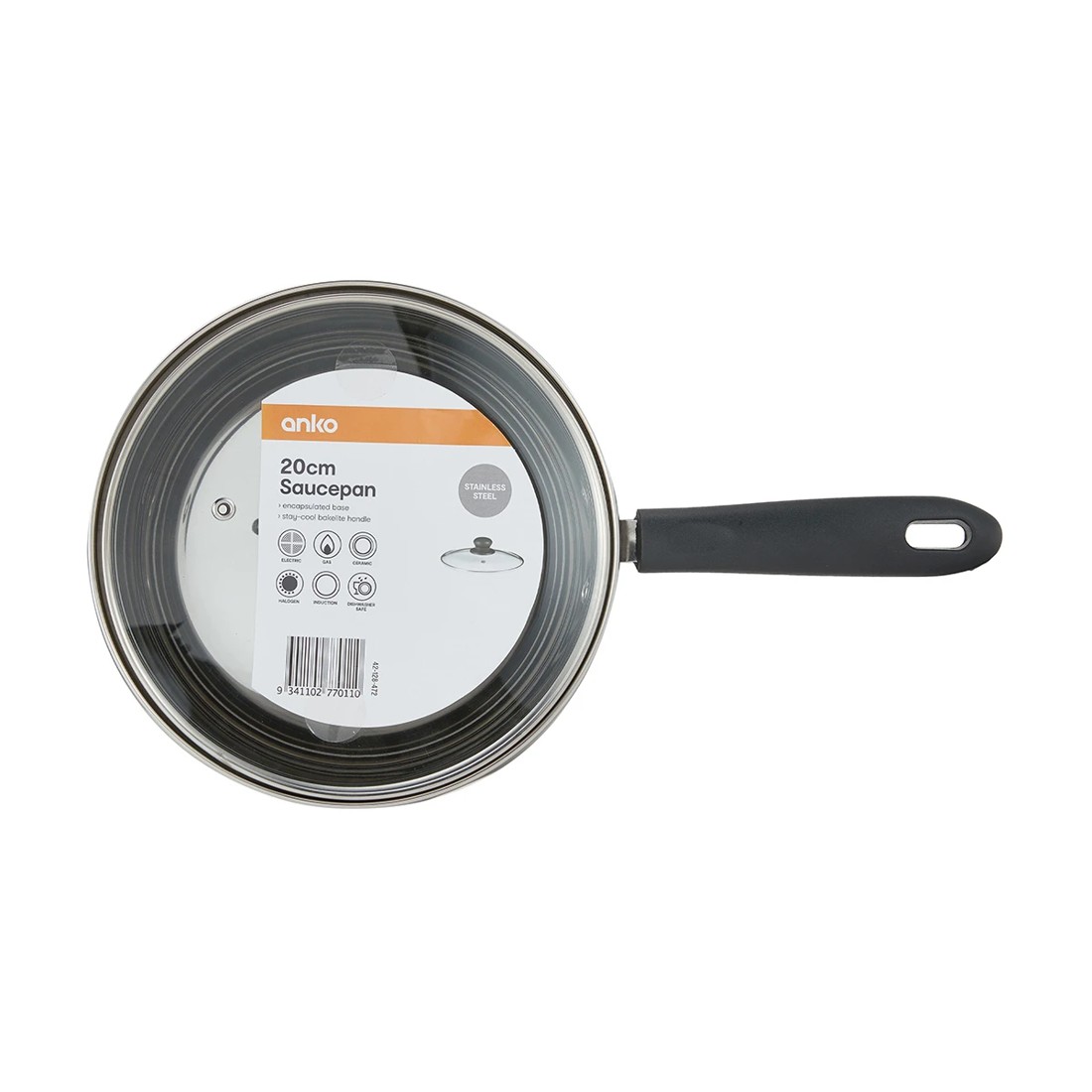 9 20cm Stainless Steel Saucepan with Lid, 9 of 9