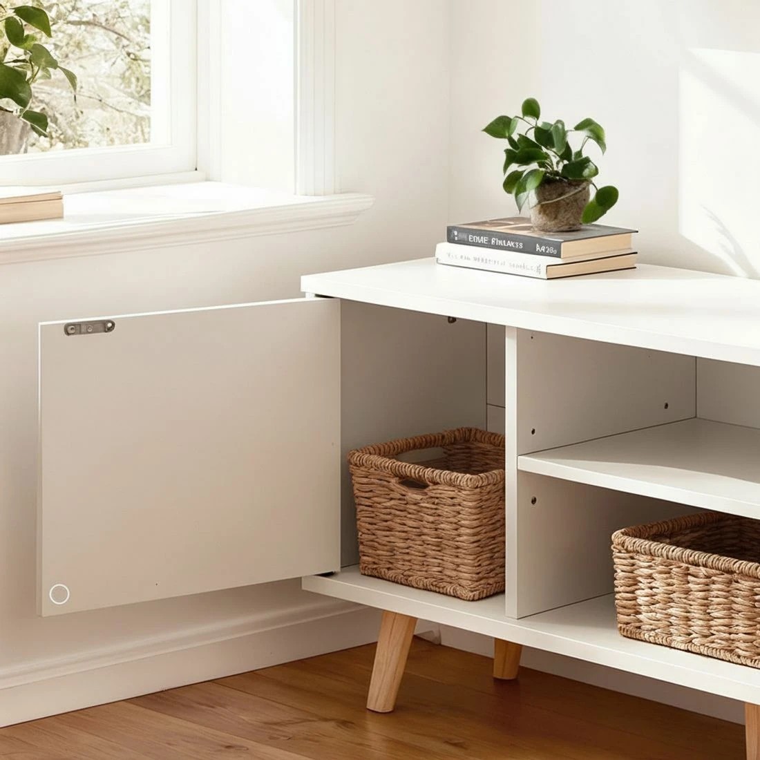 7 Artiss TV Cabinet Entertainment Unit 120cm - White, 7 of 8