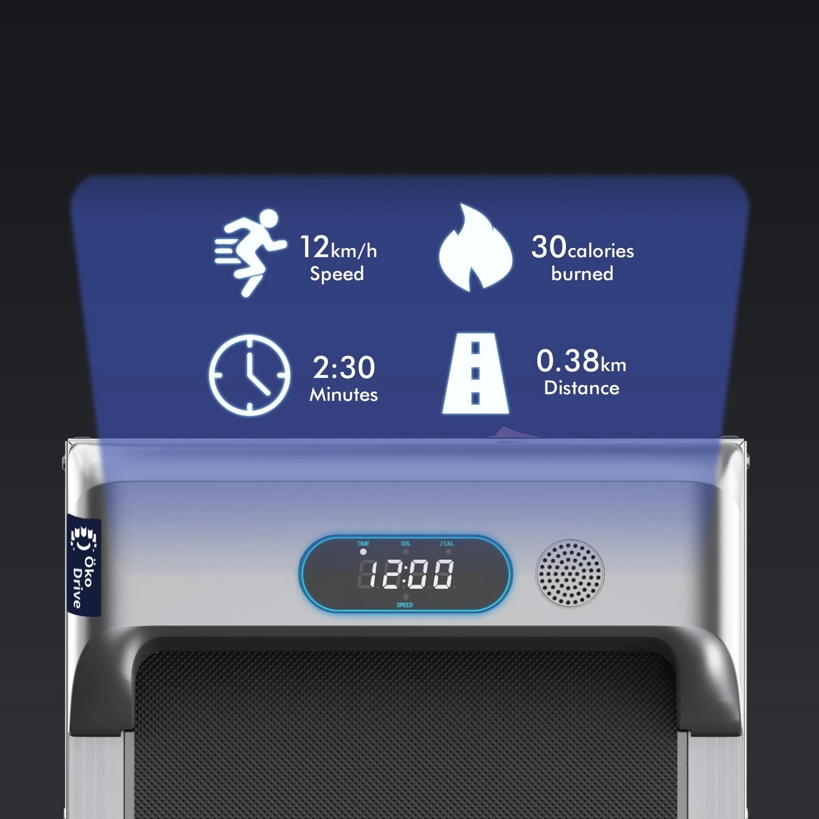 5 Black Lord Treadmill Electric Walking Pad Home Office Gym Fitness Foldable - Silver, 5 of 9