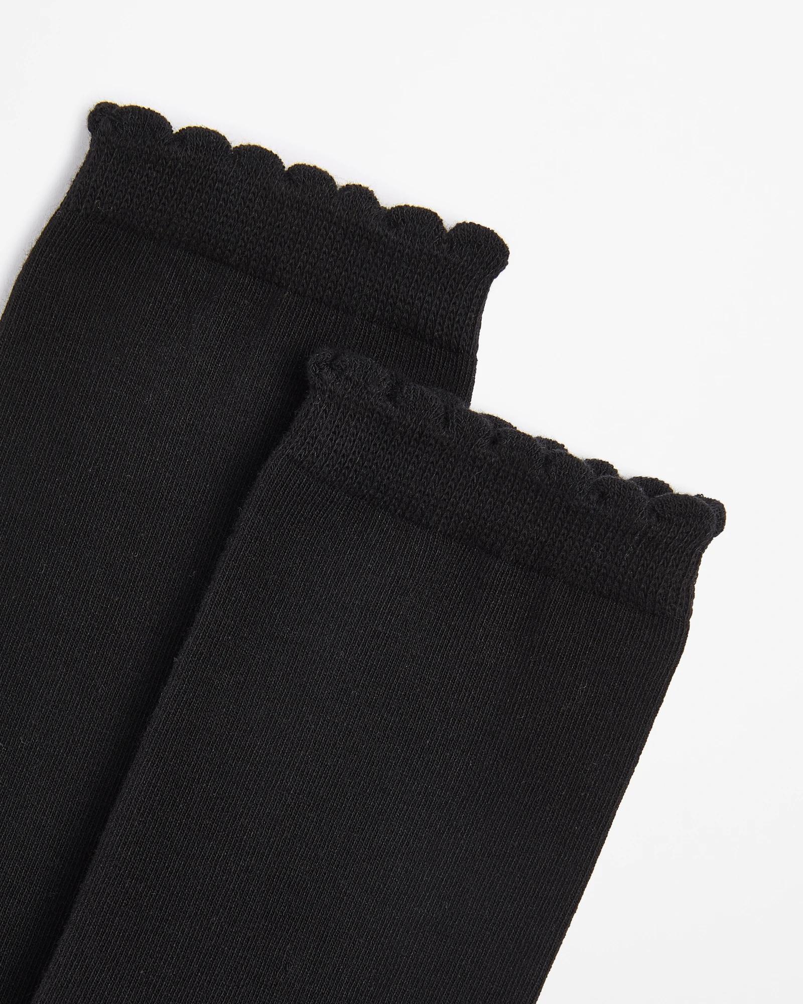 2 Target Australian Cotton Blend 2 Pack Crew Boot Socks BLACK, 2 of 3