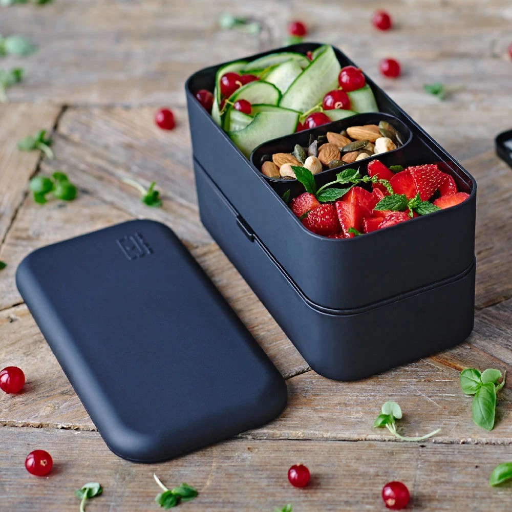 4 Monbento MB Original Bento Box – Black Onyx - Black - Black, 4 of 5