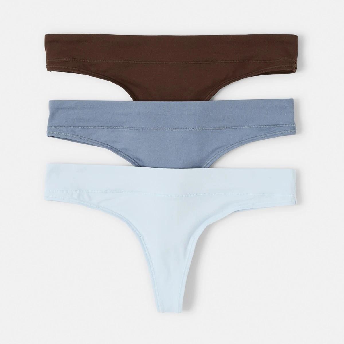 1 3 Pack Marla G-string Briefs HALOGEN BLUE, STEEL GREY, CHOCOLATE FUDGE, 1 of 8