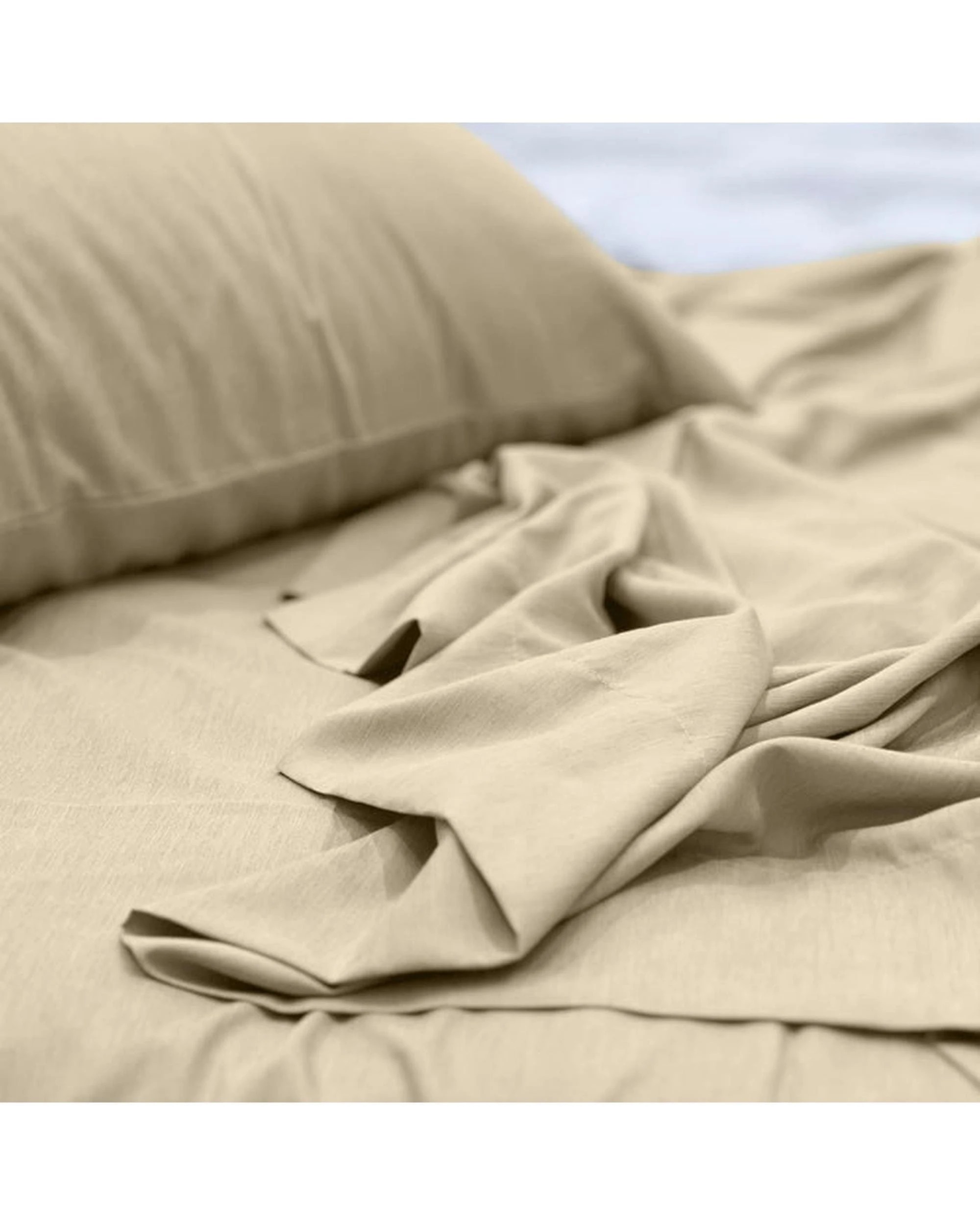 2 Odyysey Living Bamboo Blend Sheet Sets - King Bed - Beige, 2 of 2