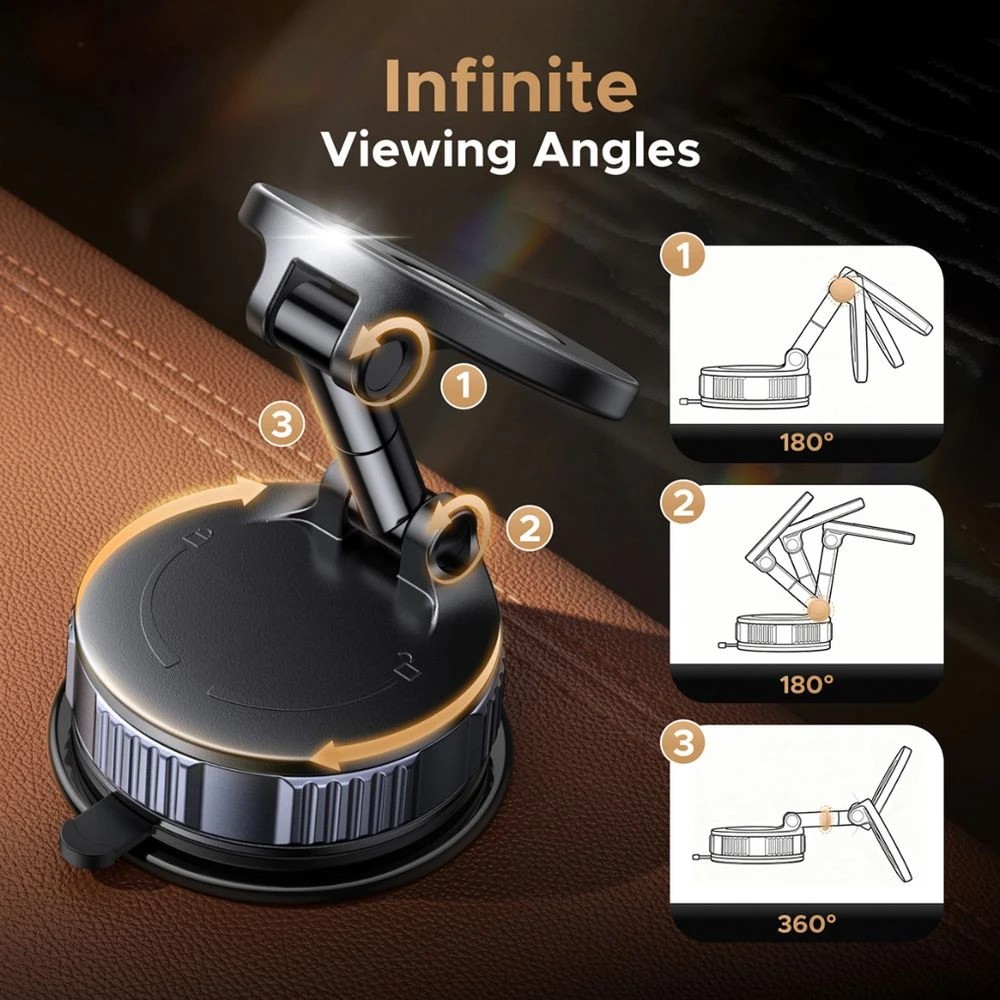 3 UGREEN Suction Cup Magnetic Phone Mount, 3 of 6