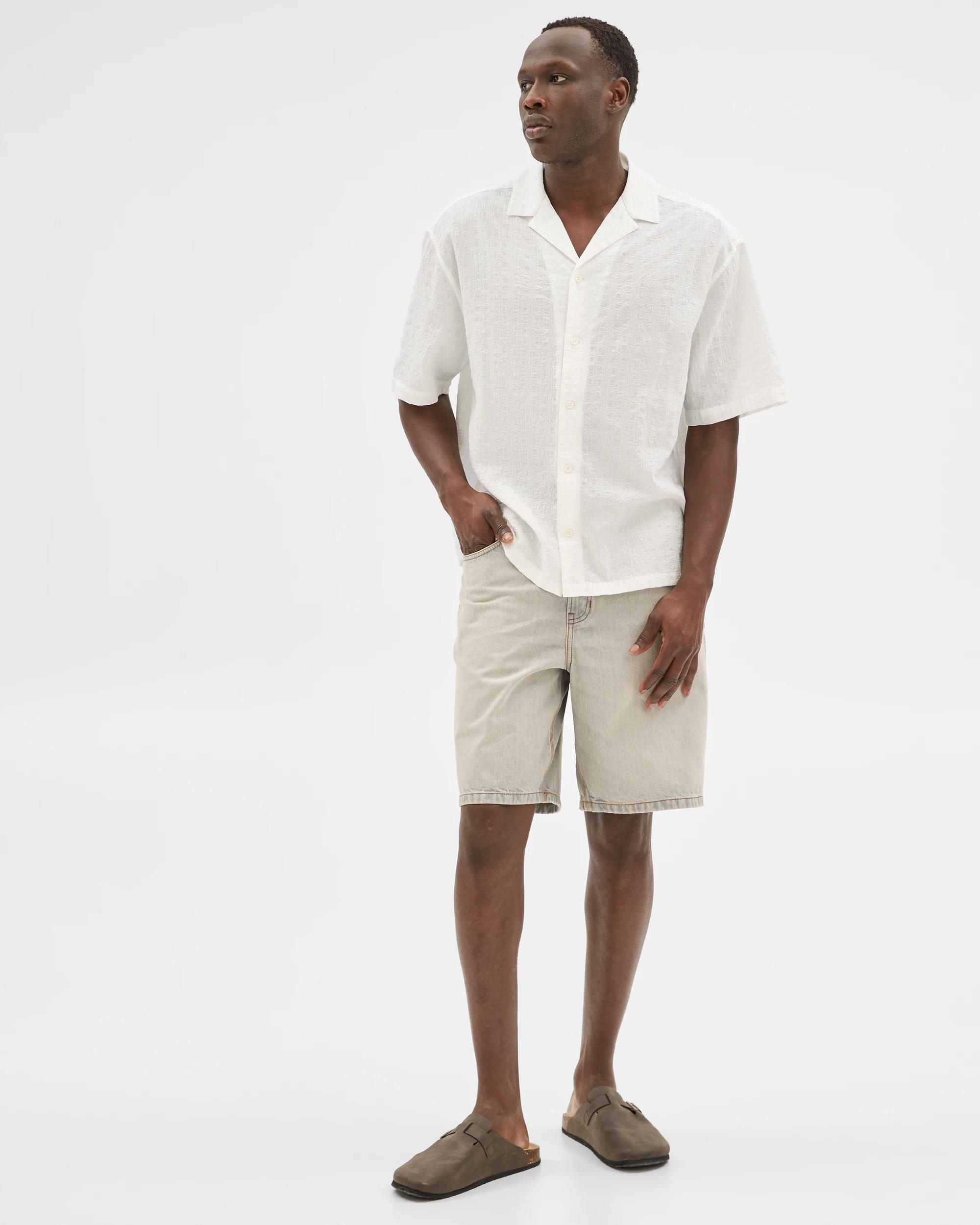 4 Denim Loose Shorts - Commons SILVER, 4 of 6