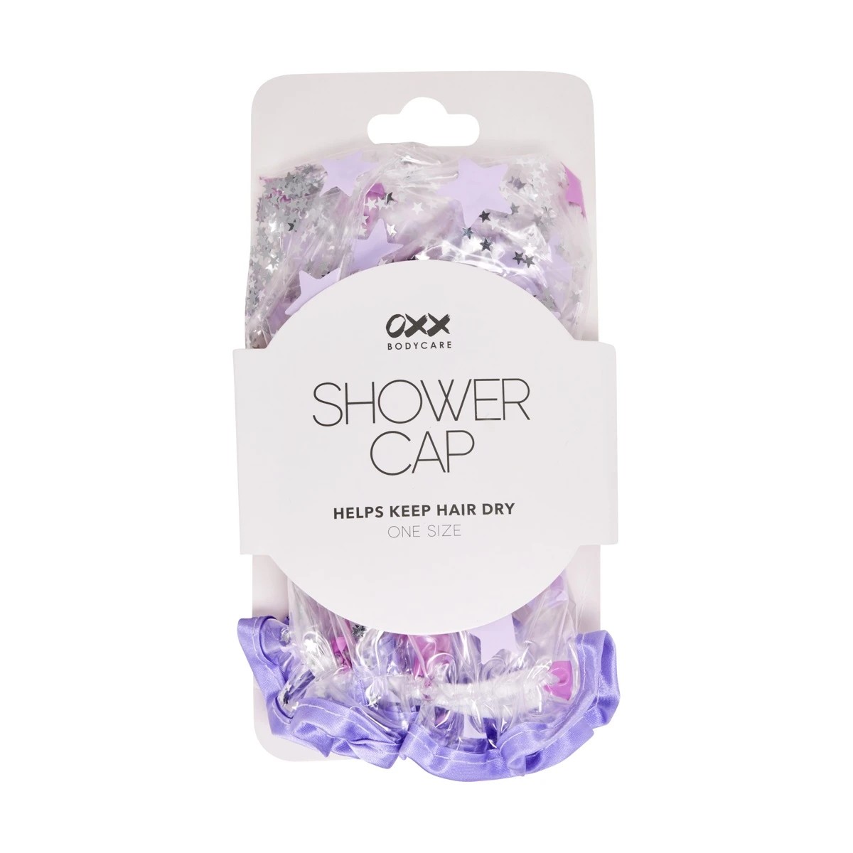 1 OXX Bodycare Shower Cap - Star Glitter, 1 of 4