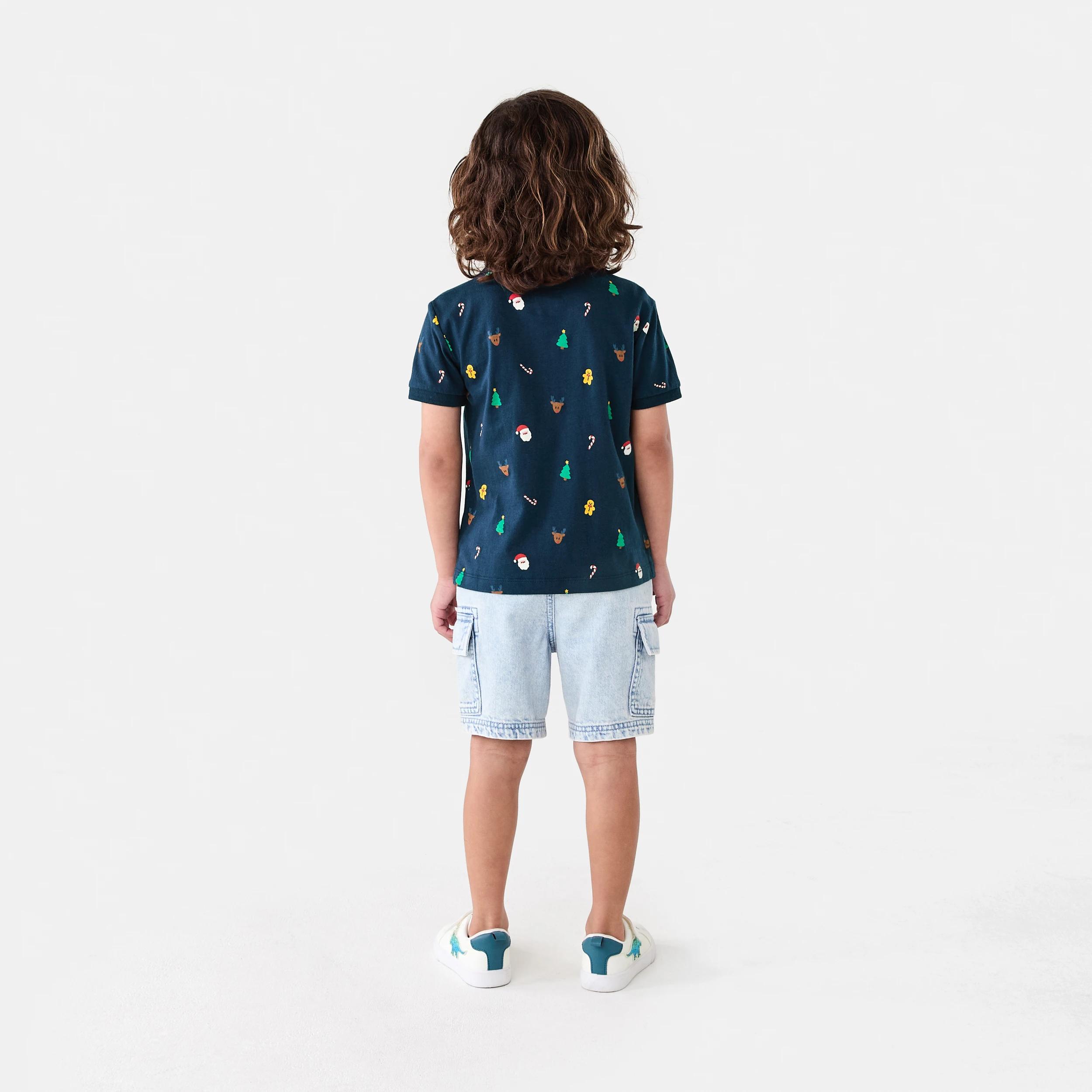 8 Christmas Polo T-shirt Nvy Xmas, 8 of 8