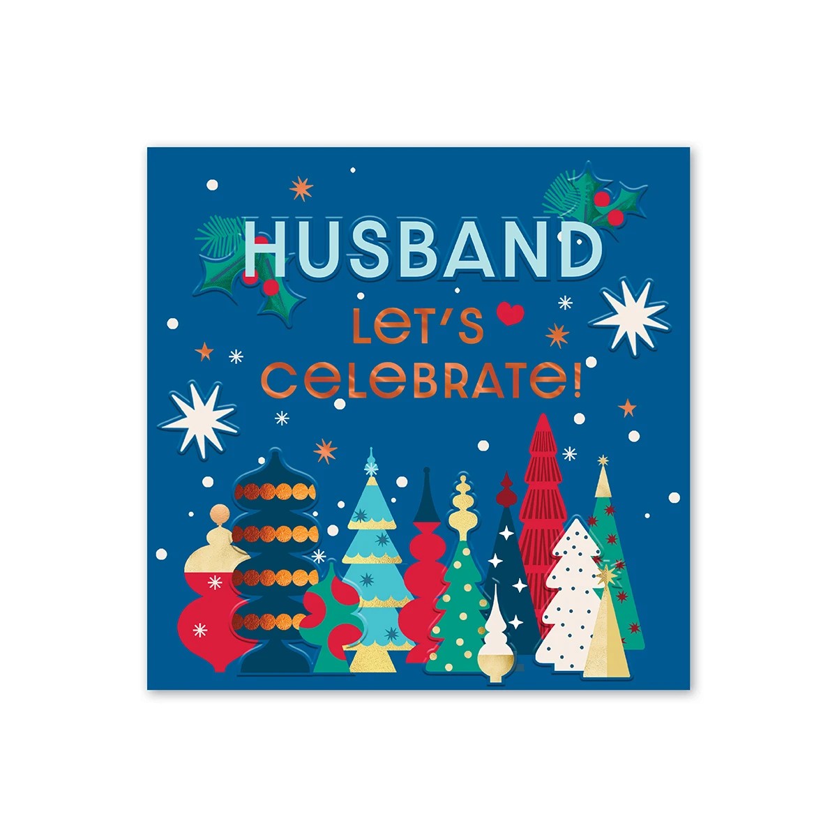 3 Hallmark Christmas Card for Husband: Christmas Trees, 3 of 3