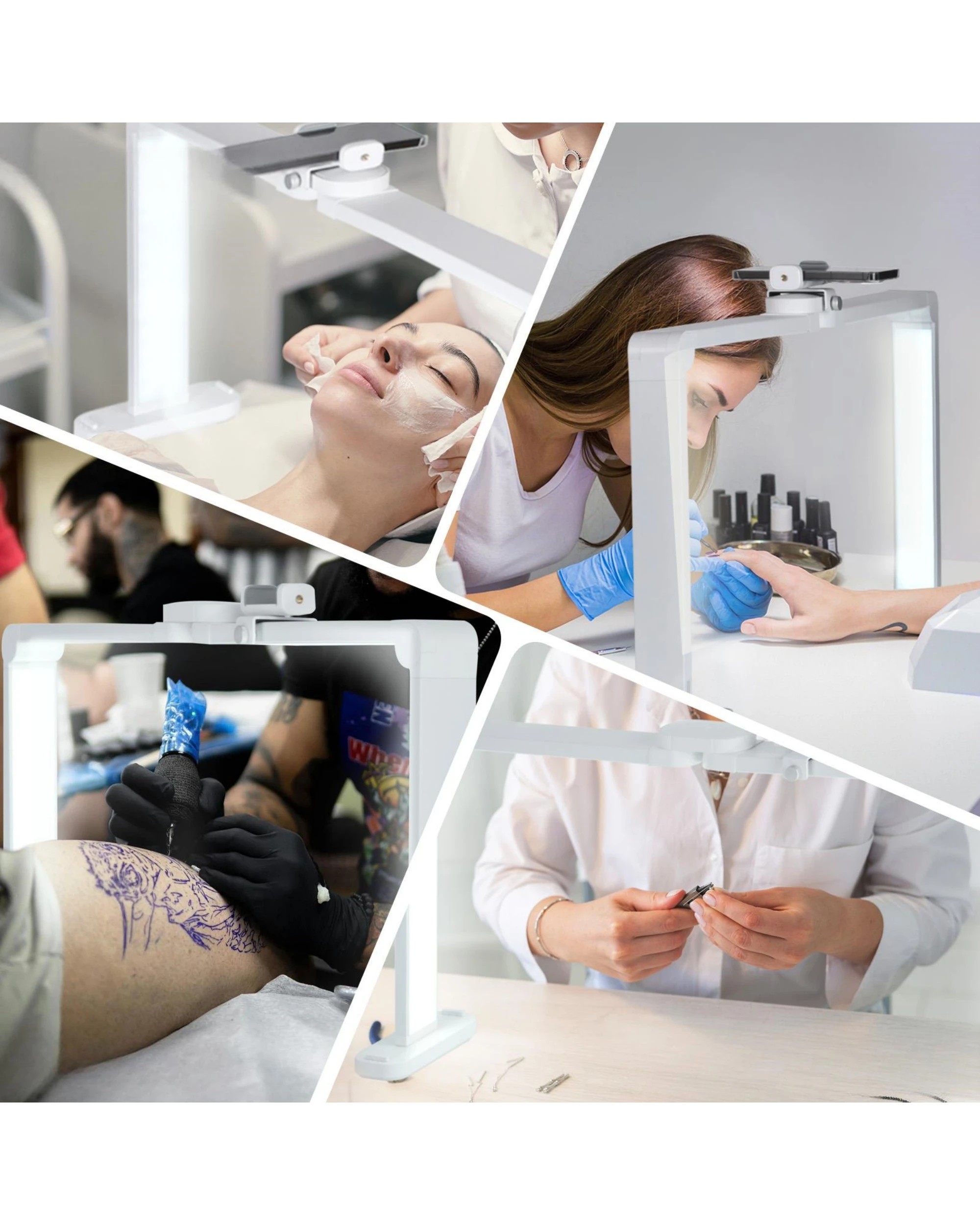 8 Advwin Foldable Nail Tech Lamp for Desk - White, 8 of 8