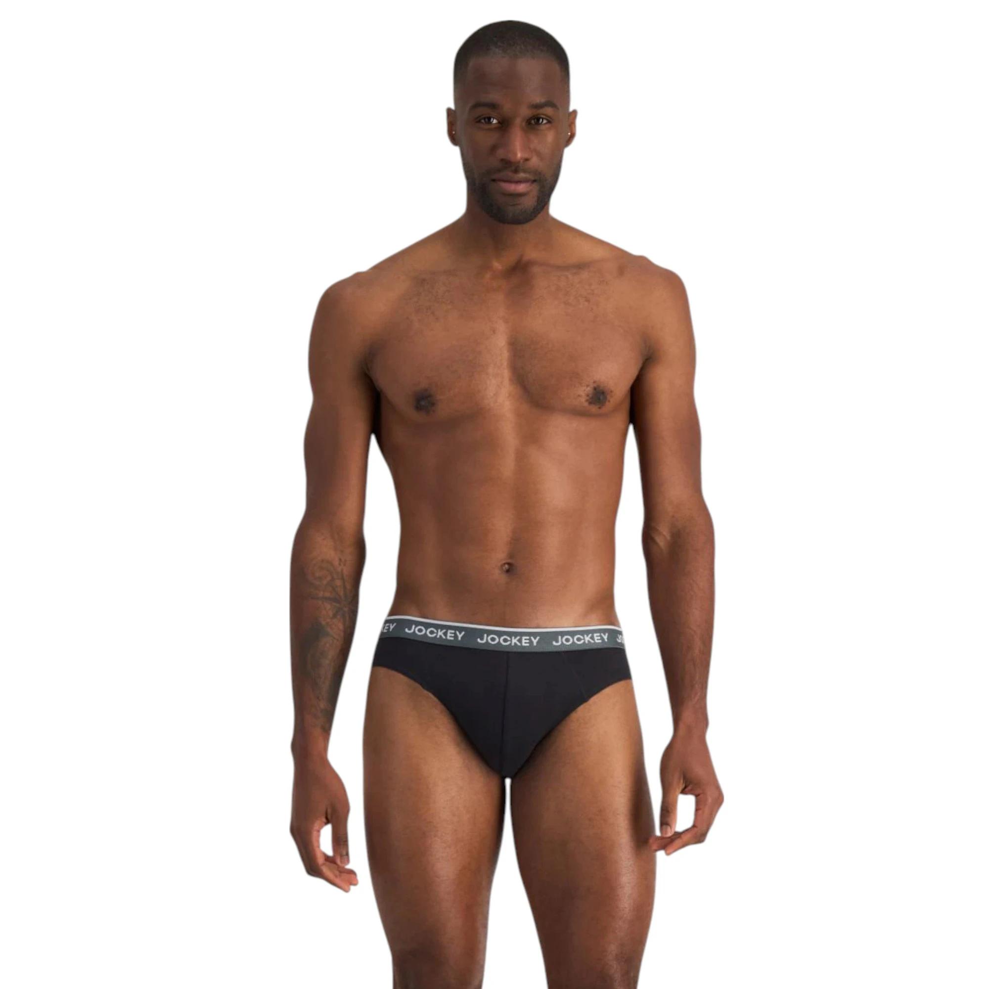 7 Jockey 8 Pack Elastic Cotton Brief Underwear BLACK, 7 of 9