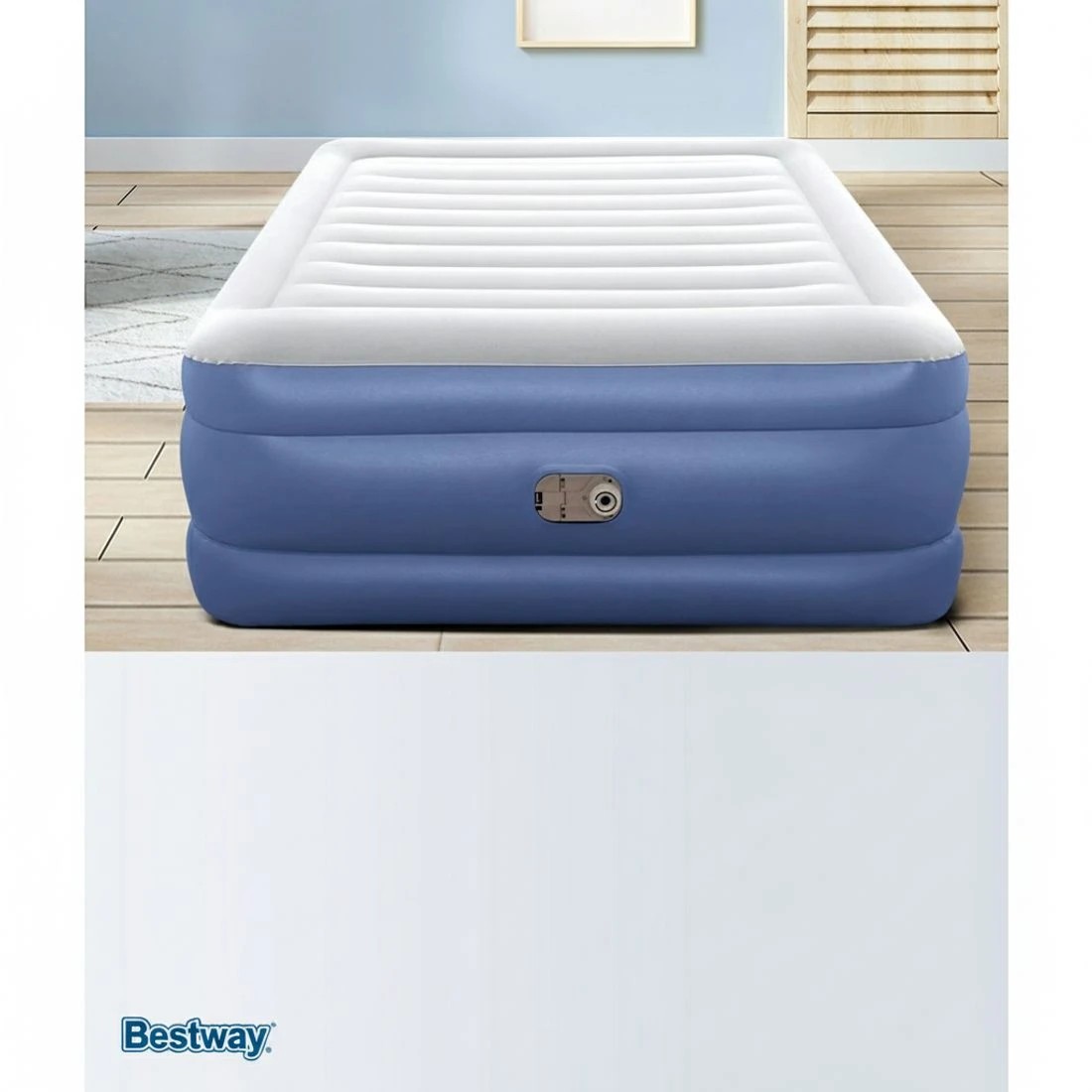 4 Bestway Air Mattress Queen Inflatable Bed 61cm Airbed - Queen Bed - Blue, 4 of 7