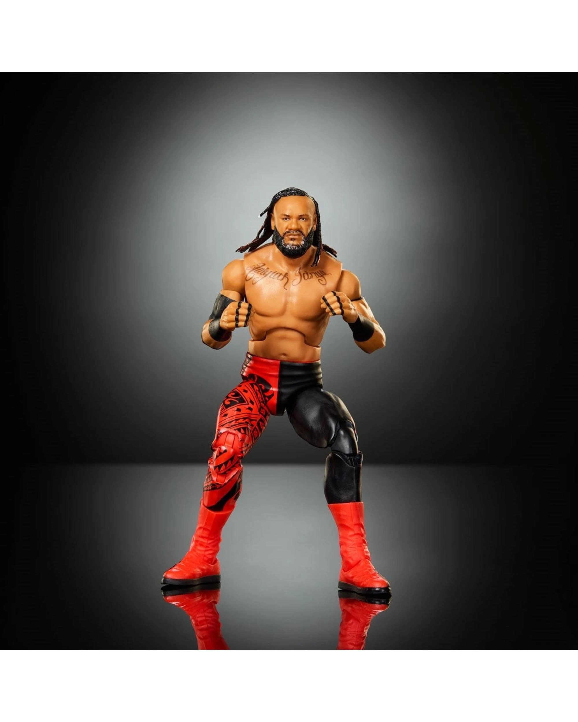 4 WWE Elite Collection Series 125 Jacob Fatu Action Figure, 4 of 8
