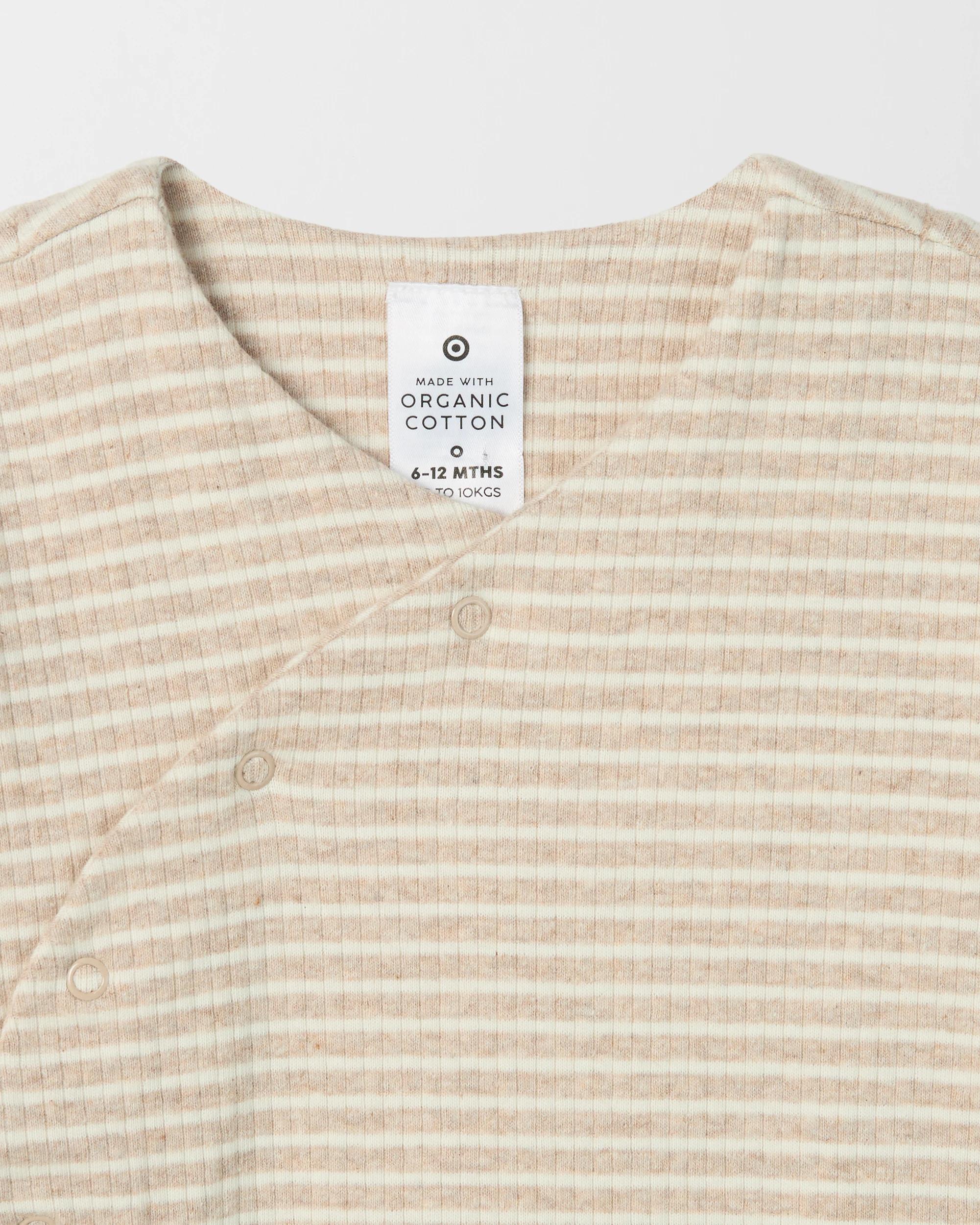 4 Target Baby Organic Cotton Rib Starter Coverall Kit STRIPE, 4 of 4