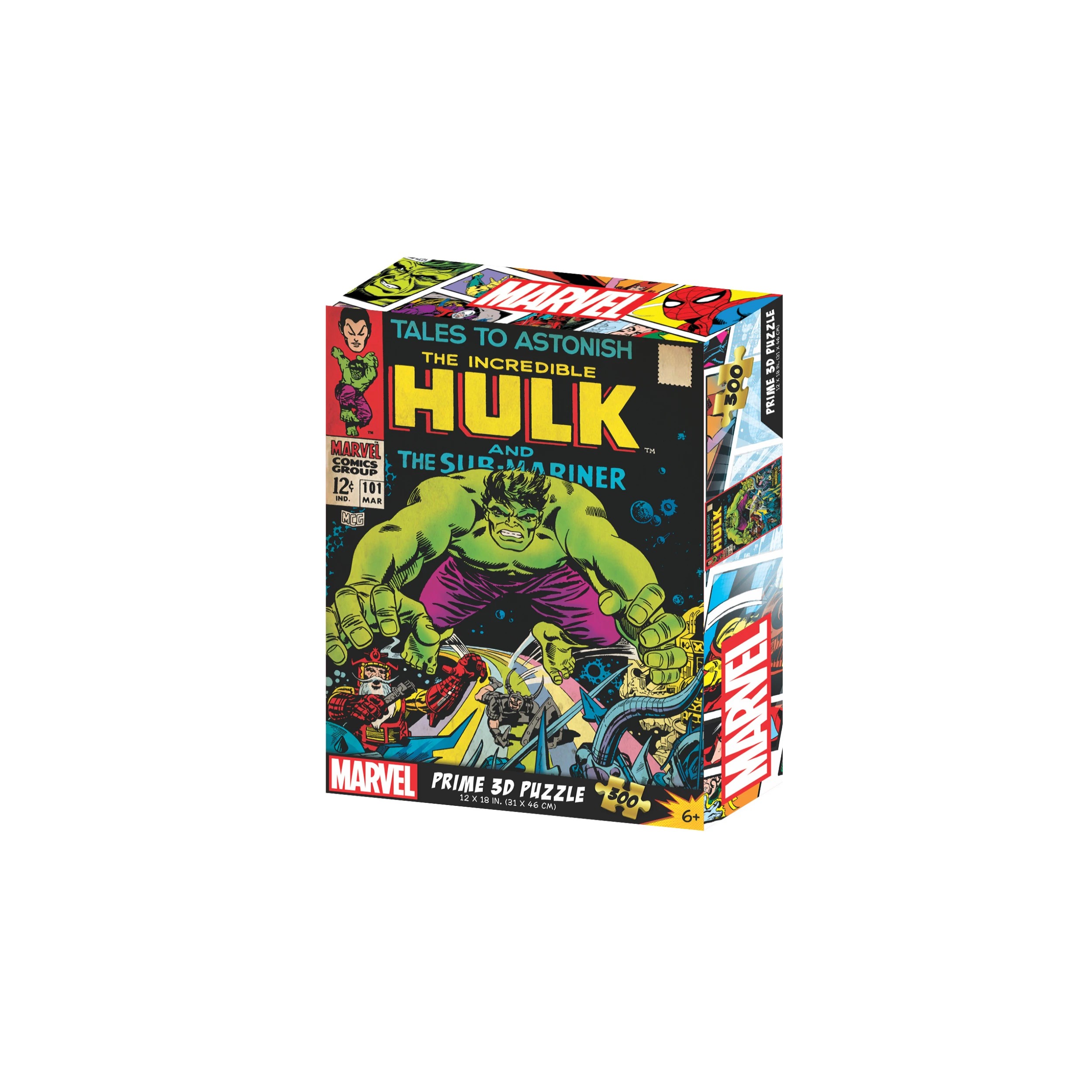 2 PRIME 3D Lenticular 300pce Marvel Comic Cover Puzzles - Assorted - Multi, 2 of 3