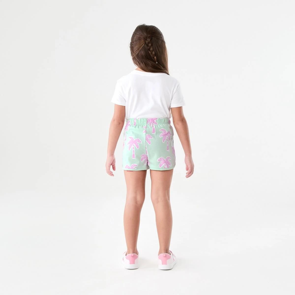 6 Print Jersey Shorts PALM REVERIE SOFT JADE 2 COLOUR, 6 of 6