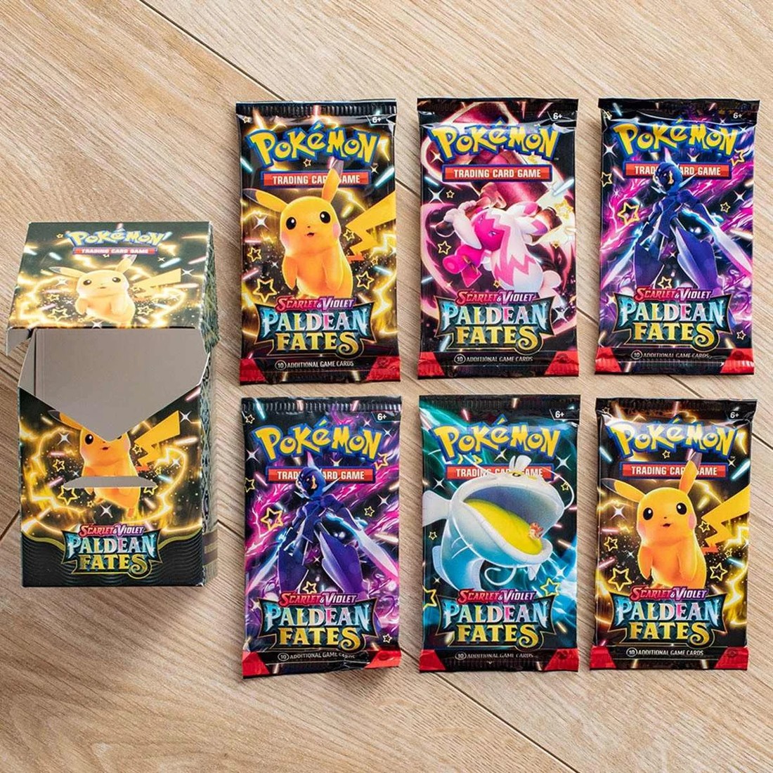 4 Pokemon Trading Card Game: Scarlet & Violet Paldean Fates, 4 of 5