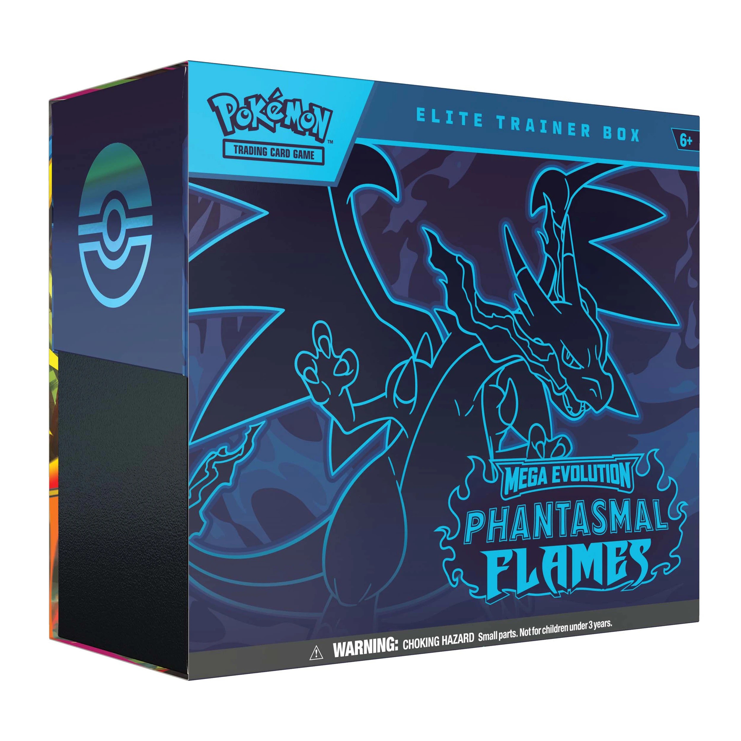 1 Pokemon Trading Card Game: Mega Evolution - Phantasmal Flames Elite Trainer Box, 1 of 6
