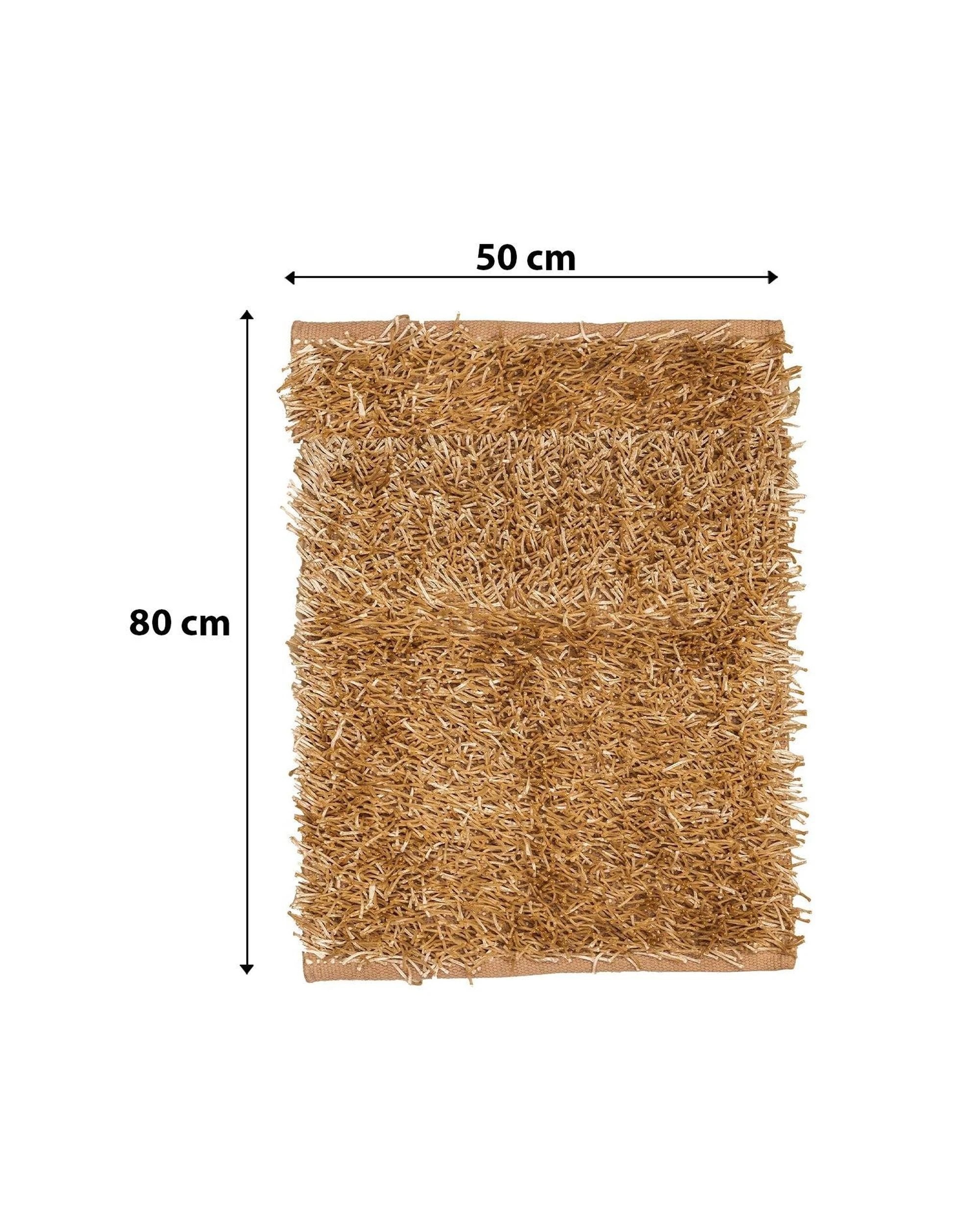 3 La Grace Home Luxury High Pile Soft Non Slip Bath Mat - Cream, 3 of 6