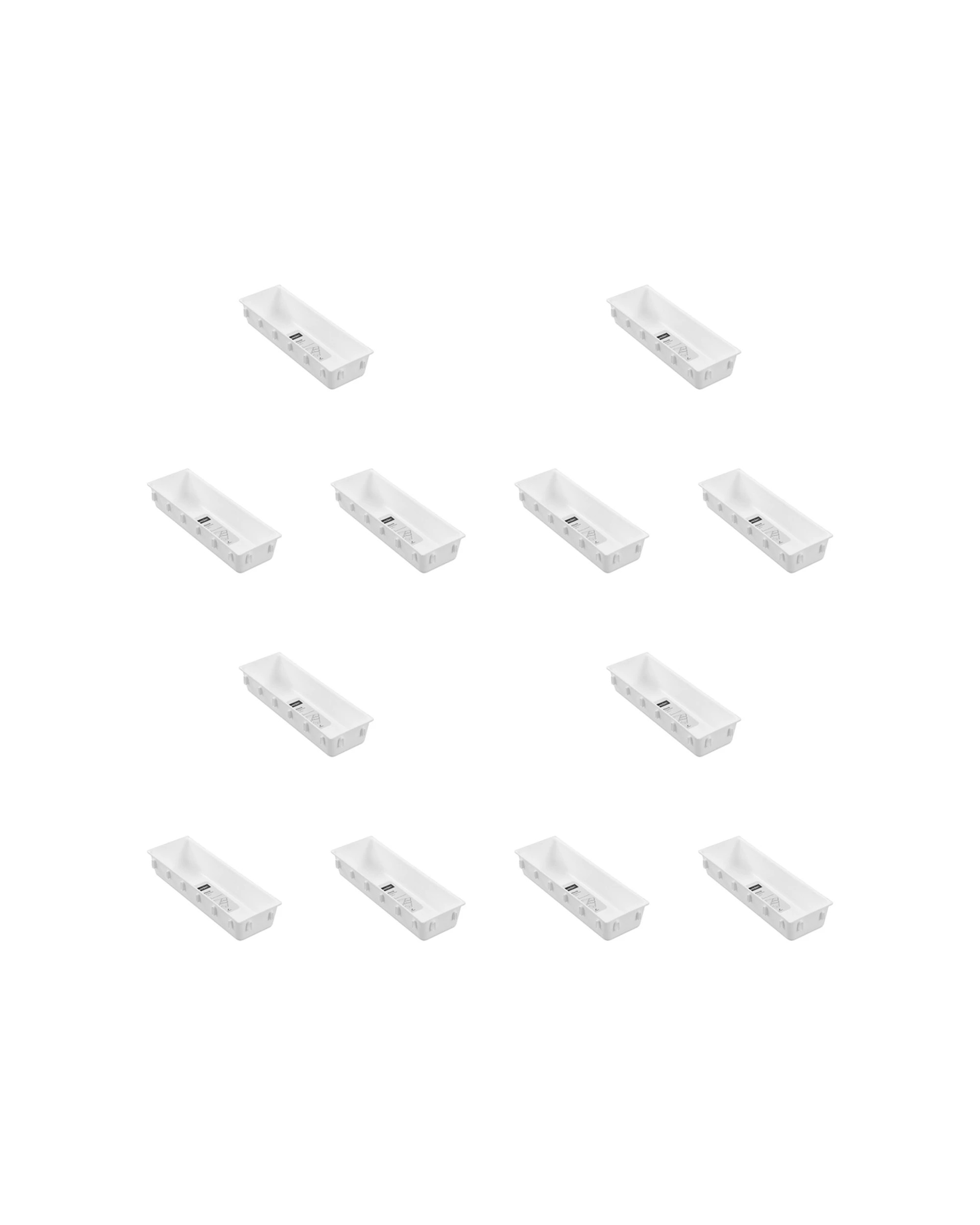 1 Boxsweden 12PK Interlock Drawer Organiser Rectangle 26x8.5cm - Assorted, 1 of 6