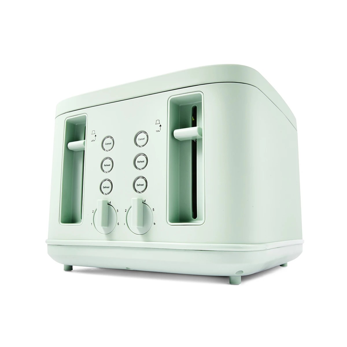2 4 Slice Soft Touch Toaster - Green, 2 of 9
