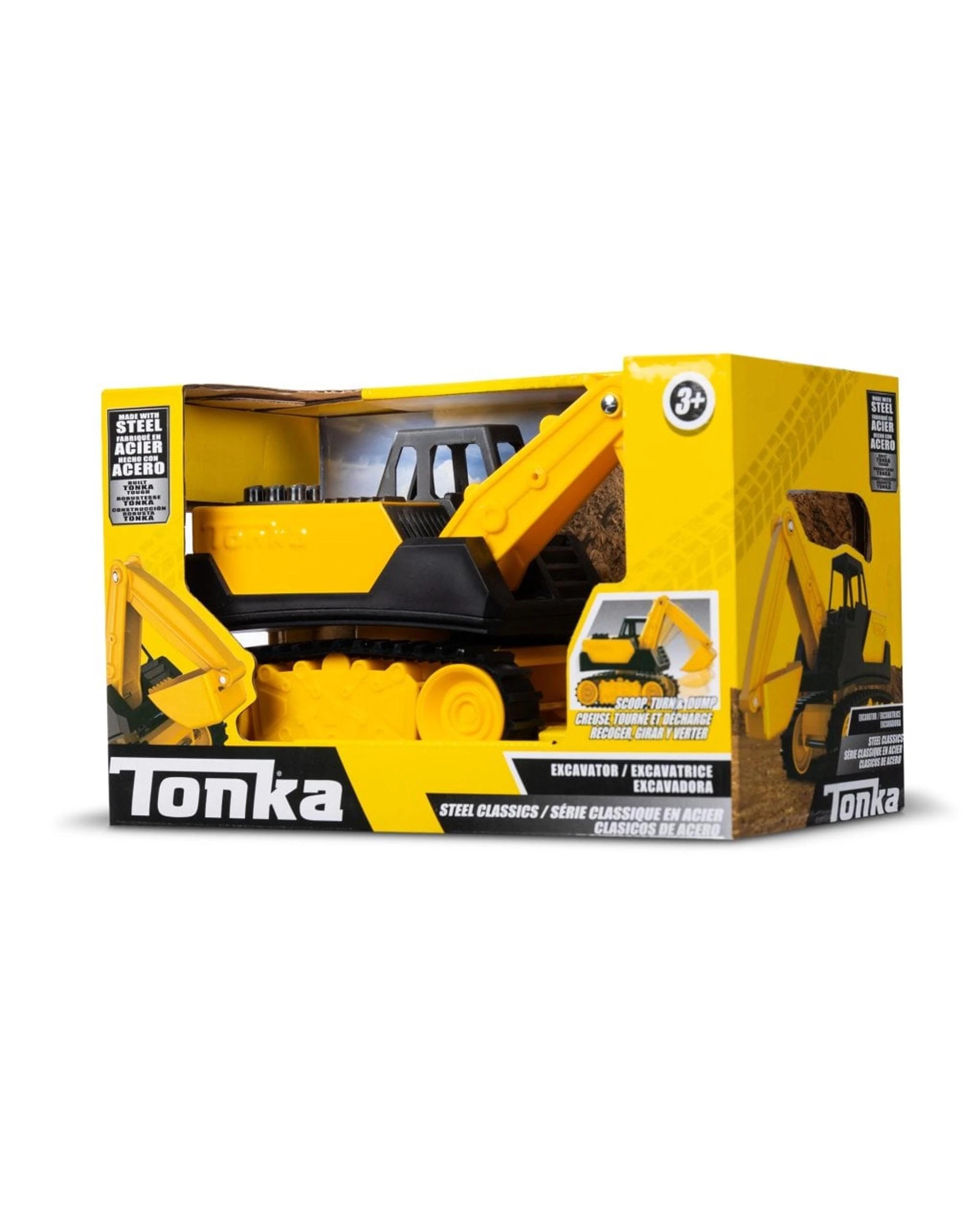 3 Tonka Steel Classics Excavator 1:32 Scale Vehicle, 3 of 8
