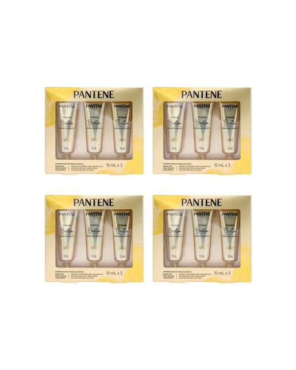 Pantene 4x 3pc 15ml Intense Biotin Miracle Shots Hair Treatment - Multi