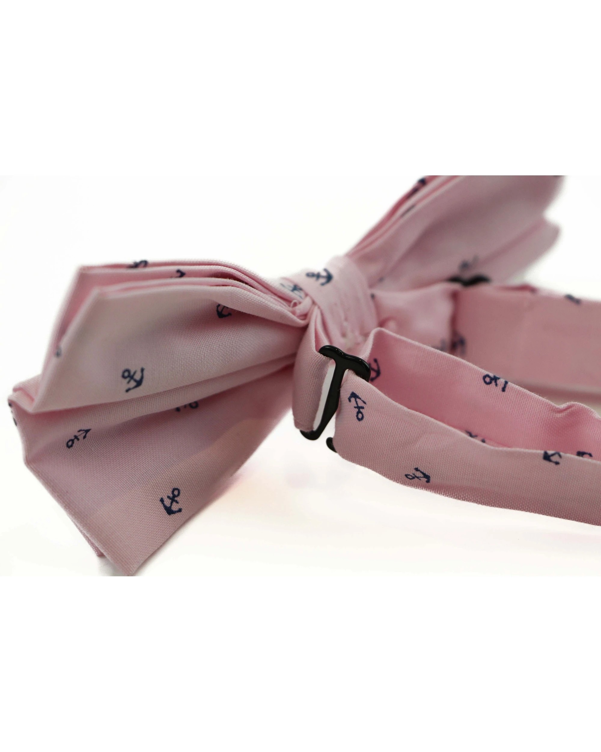 2 Zasel Mens Light Pink Preppy Anchor Patterned Cotton Bow Tie - Multi, 2 of 4