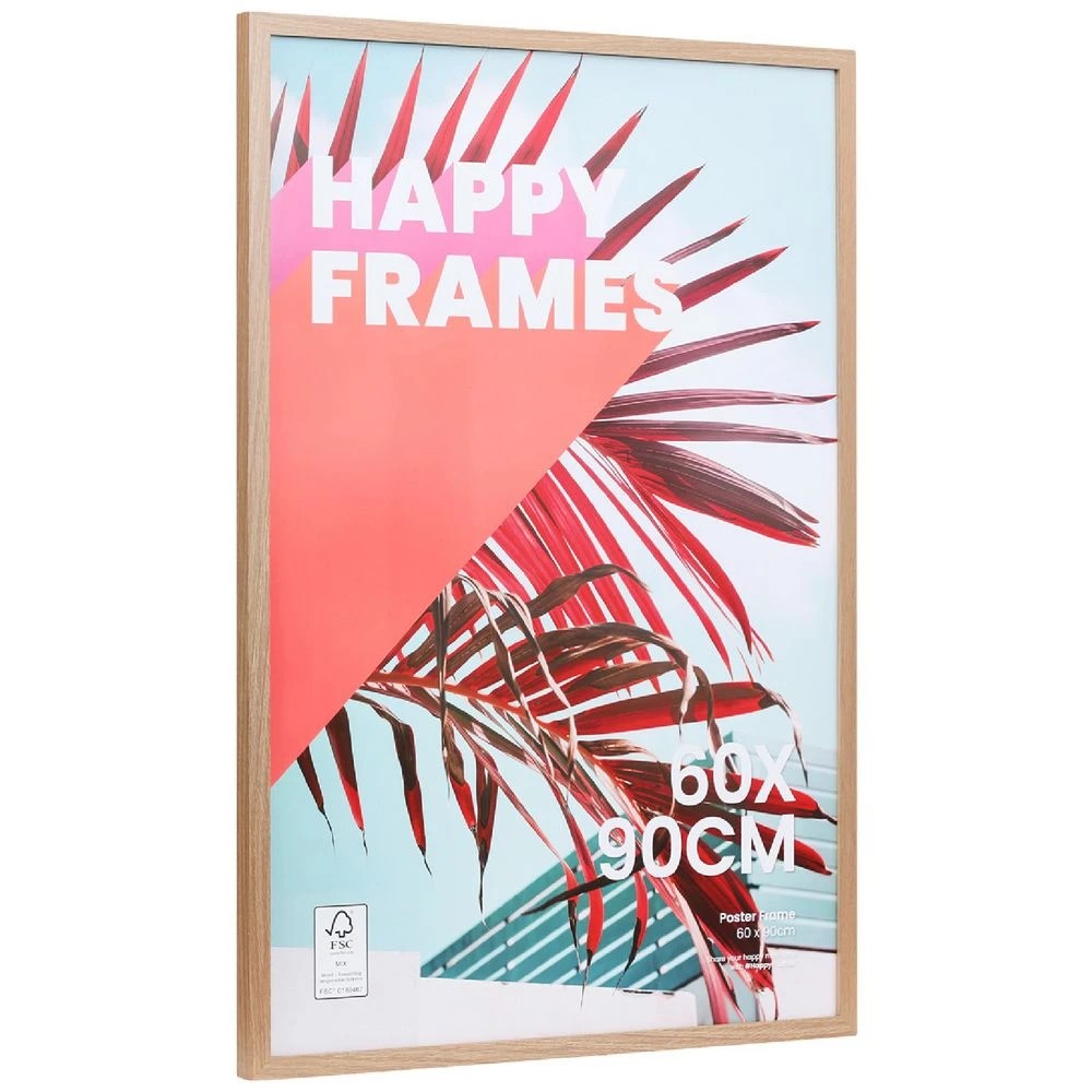 2 Happy Frames 60 x 90CM Poster Frame Oak, 2 of 3