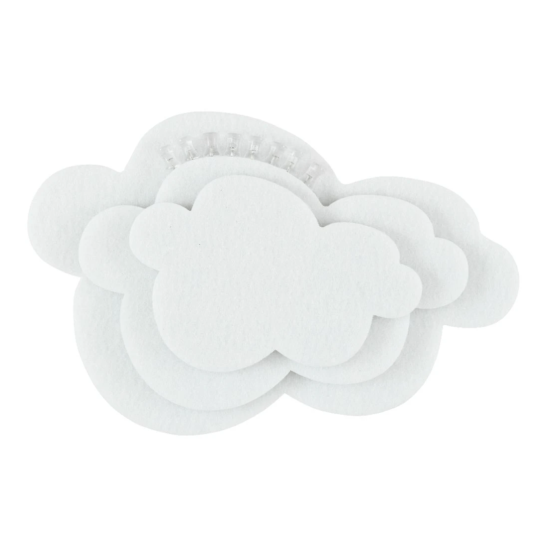 2 Otto Adhesive Cloud Feltboards Grey 3 Pack, 2 of 8