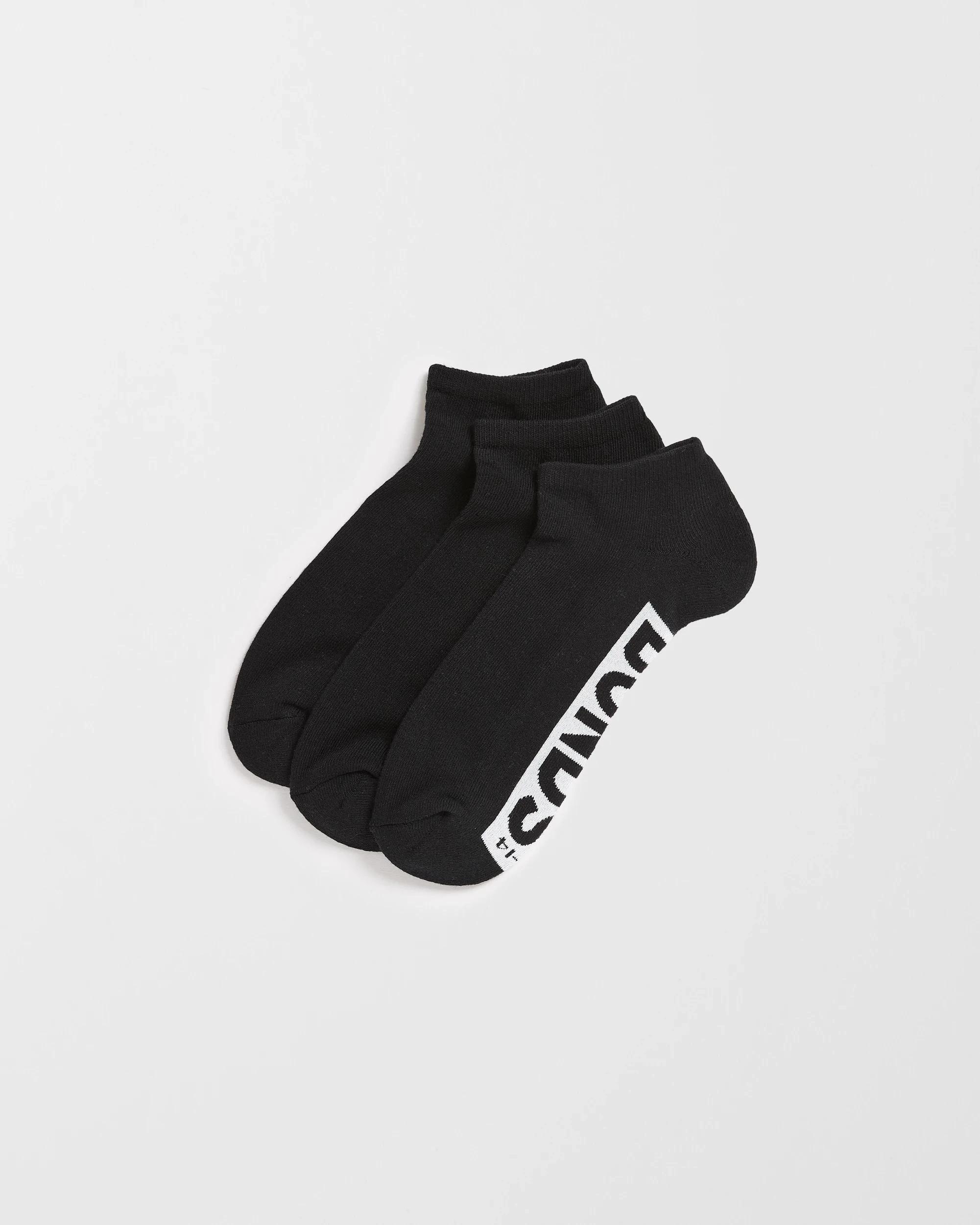 1 Mens Original Low Cut Socks 3 Pack - Bonds BLACK, 1 of 2