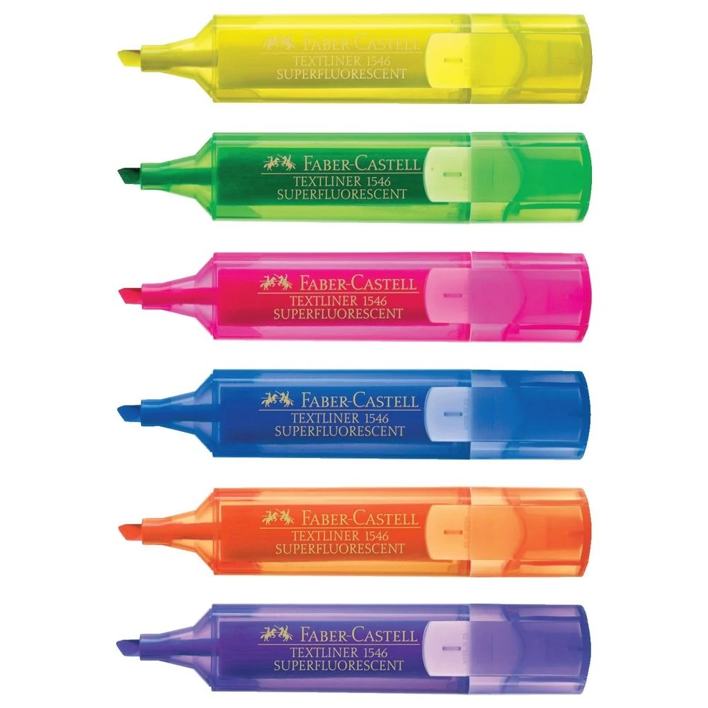 2 Faber-Castell Textliner Ice Highlighters Assorted 6 Pack, 2 of 2