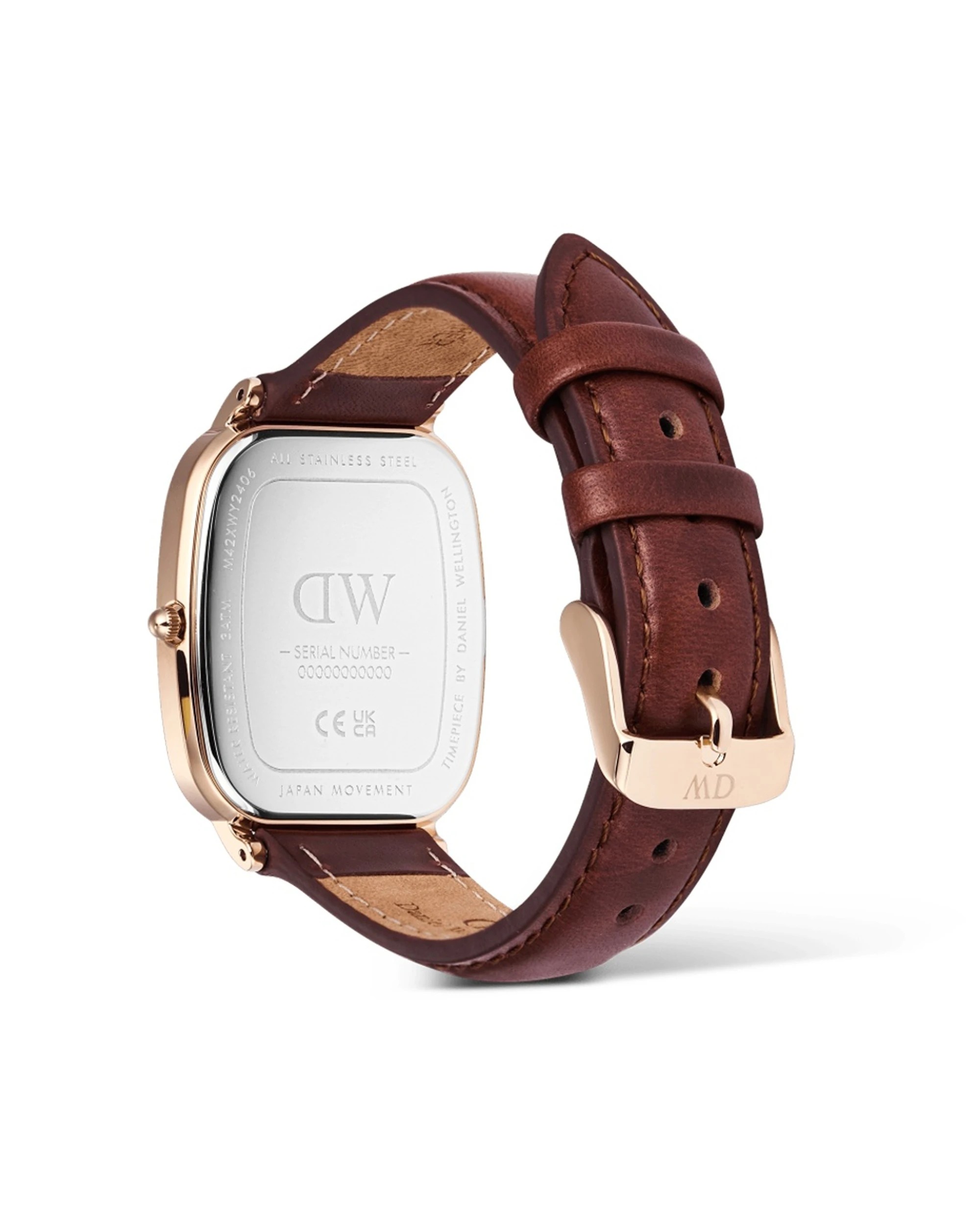 3 Daniel Wellington Marlon St Mawes Rose Gold Linen Watch 32x36.3mm, 3 of 5