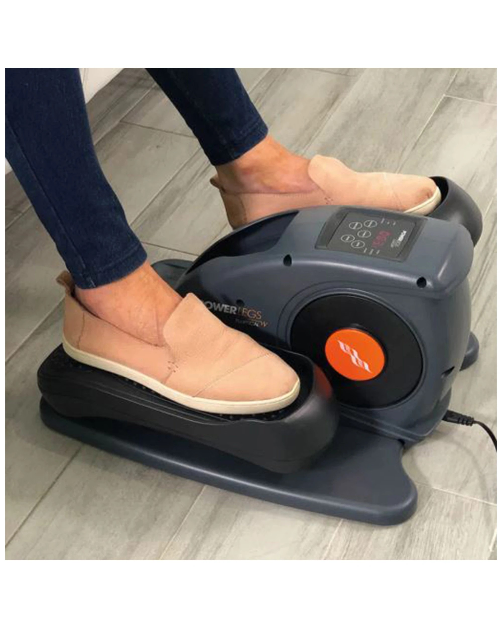 2 Powerfit Powerlegs Compact Electric Elliptical Machine Adjustable Tension - Black, 2 of 2