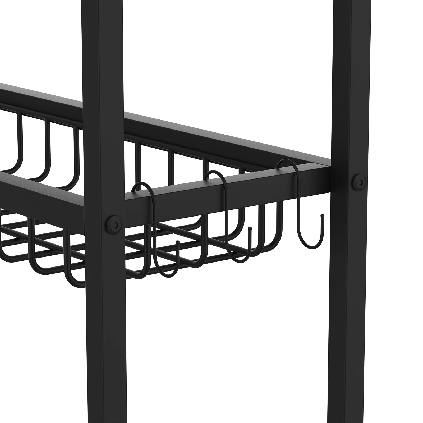 5 Advwin 4-Tier Over Toilet Storage Rack Over Washer Bathroom Organizer Shelf Walnut, 5 of 10